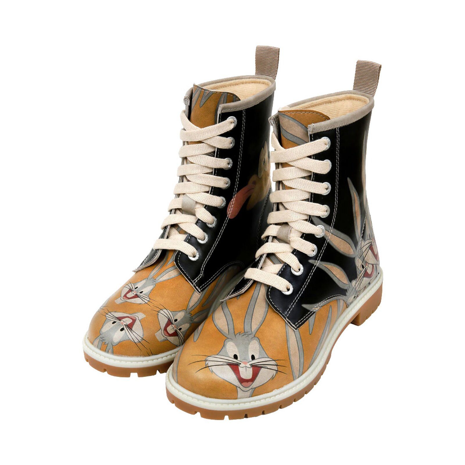 DOGO Long Boots Schnürstiefel Double Trouble Damen Stiefeletten Schnürboots Handgefertigt