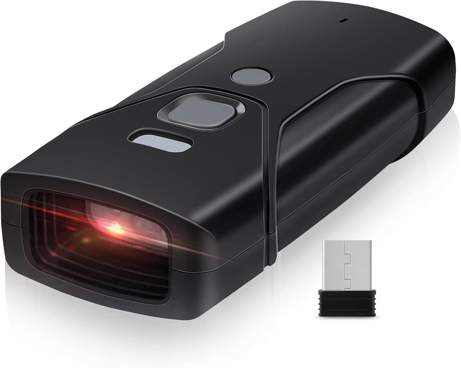 FELIXLEO Bluetooth Barcode Scanner Mini 2D Wireless Barcode Leser Handscanner