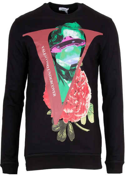 Valentino Sweatshirt Valentino Herren Sweatshirt Undercover Ufo Rose Print
