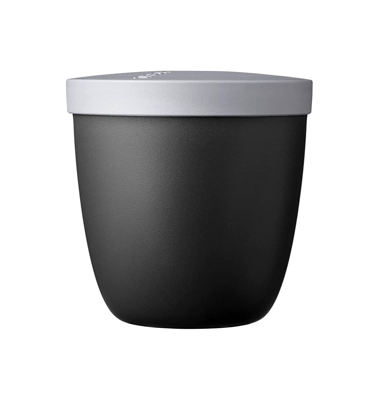 Mepal Lunchbox Snackpot Ellipse (500 ml, Black Edition/Schwarz), Joghurtbecher, To Go Кружки - Geeignet für Tiefkühler