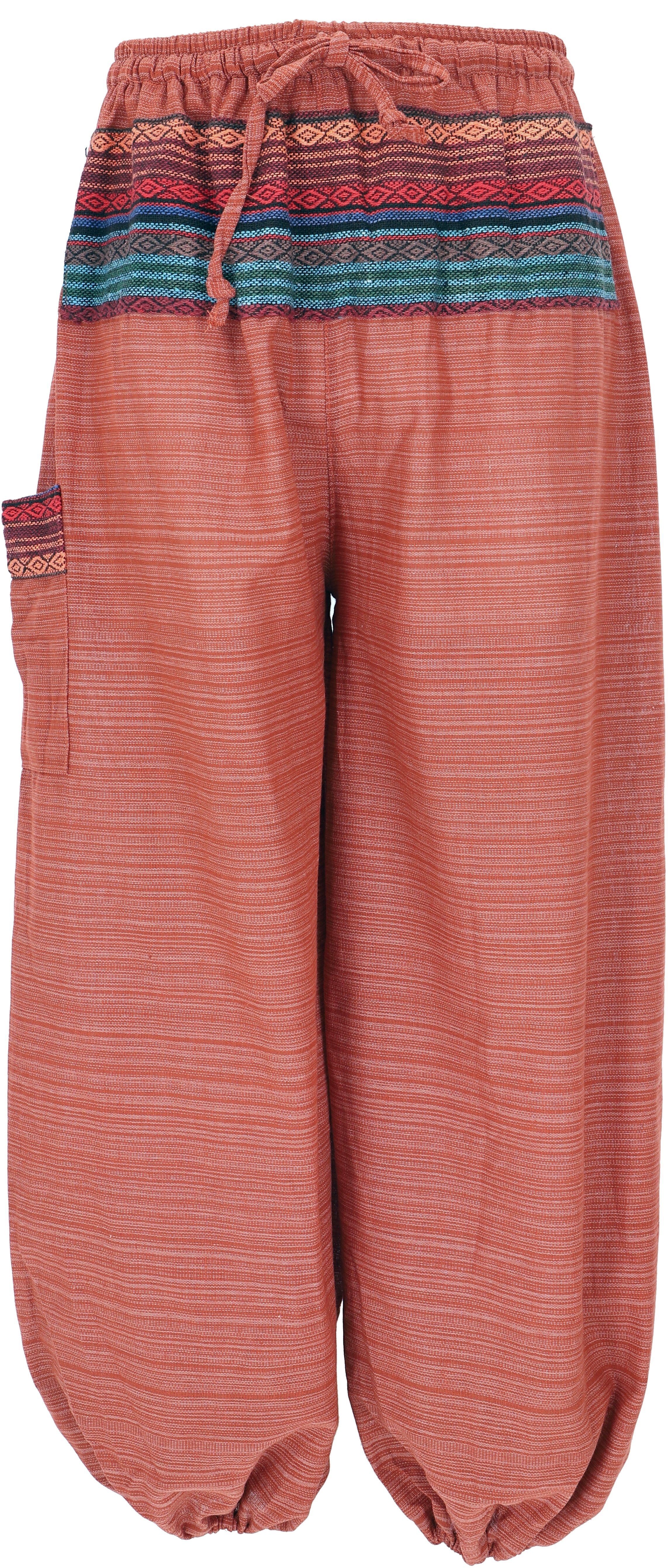Guru-Shop Relaxhose Leichte Yogahose, Tai Chi Hose, Goa Hose,.. Hippie, Ethno Style, alternative Bekleidung