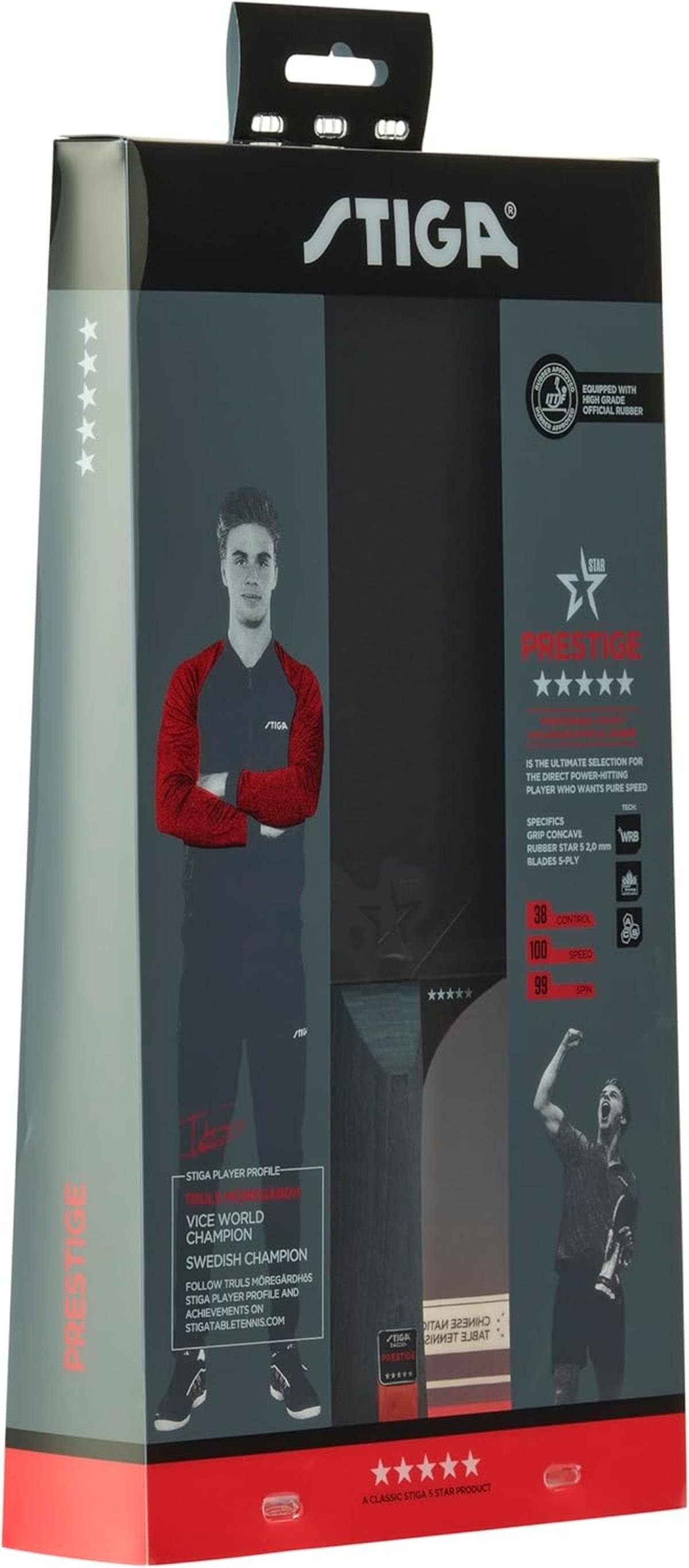 STIGA Tischtennisschläger STIGA Prestige 5-Star Table Tennis Racket Tischtennis Schläger