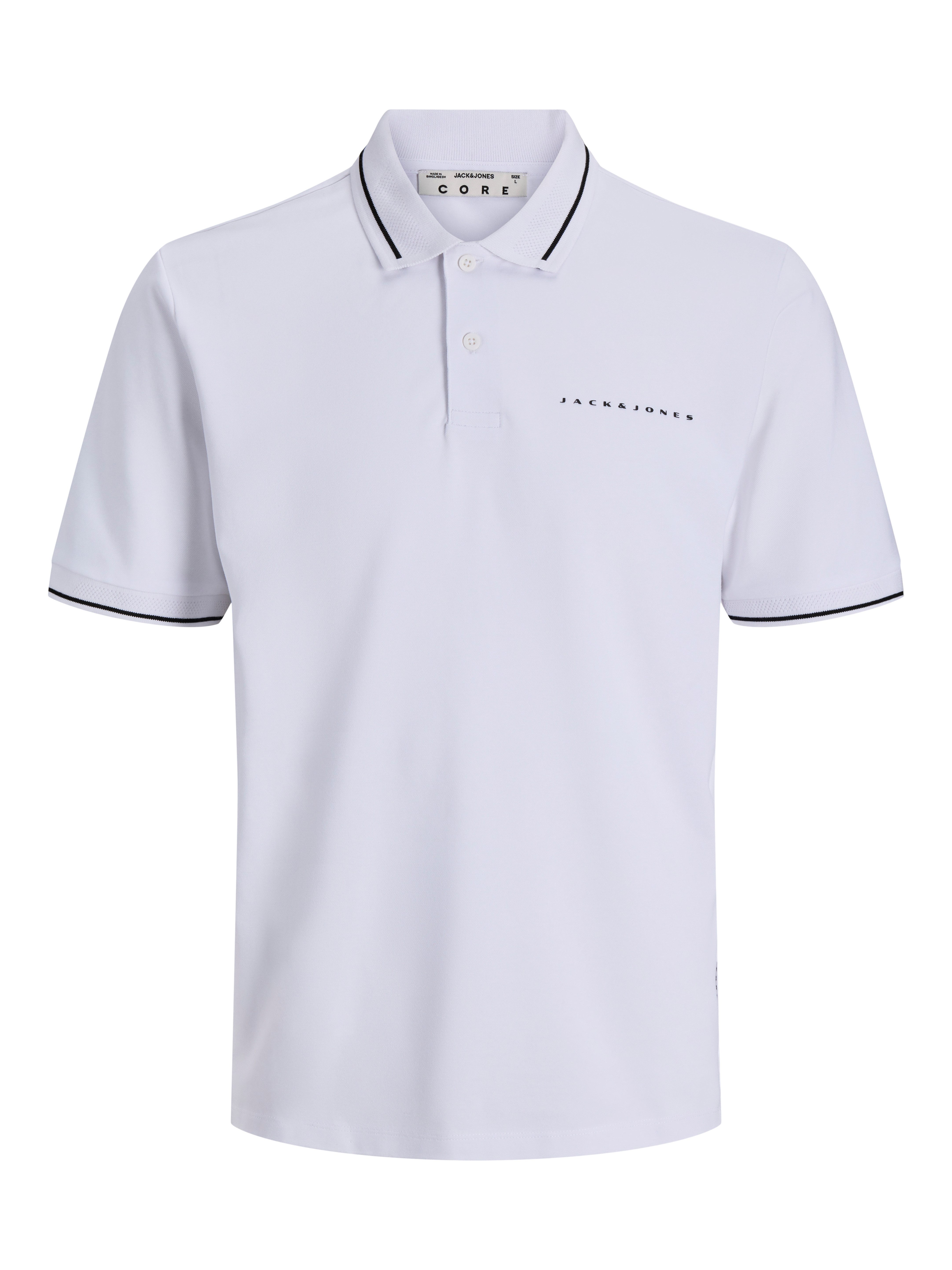 Jack & Jones Poloshirt JCOFUSION PIQUE MESH COLLAR POLO SS Baumwollmischung, regular fit