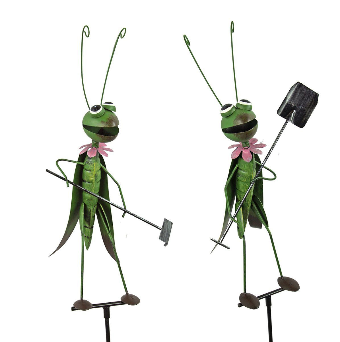 Posiwio Gartenstecker 2 er Set Gartenstecker Grashüpfer (2-St) günstig online kaufen