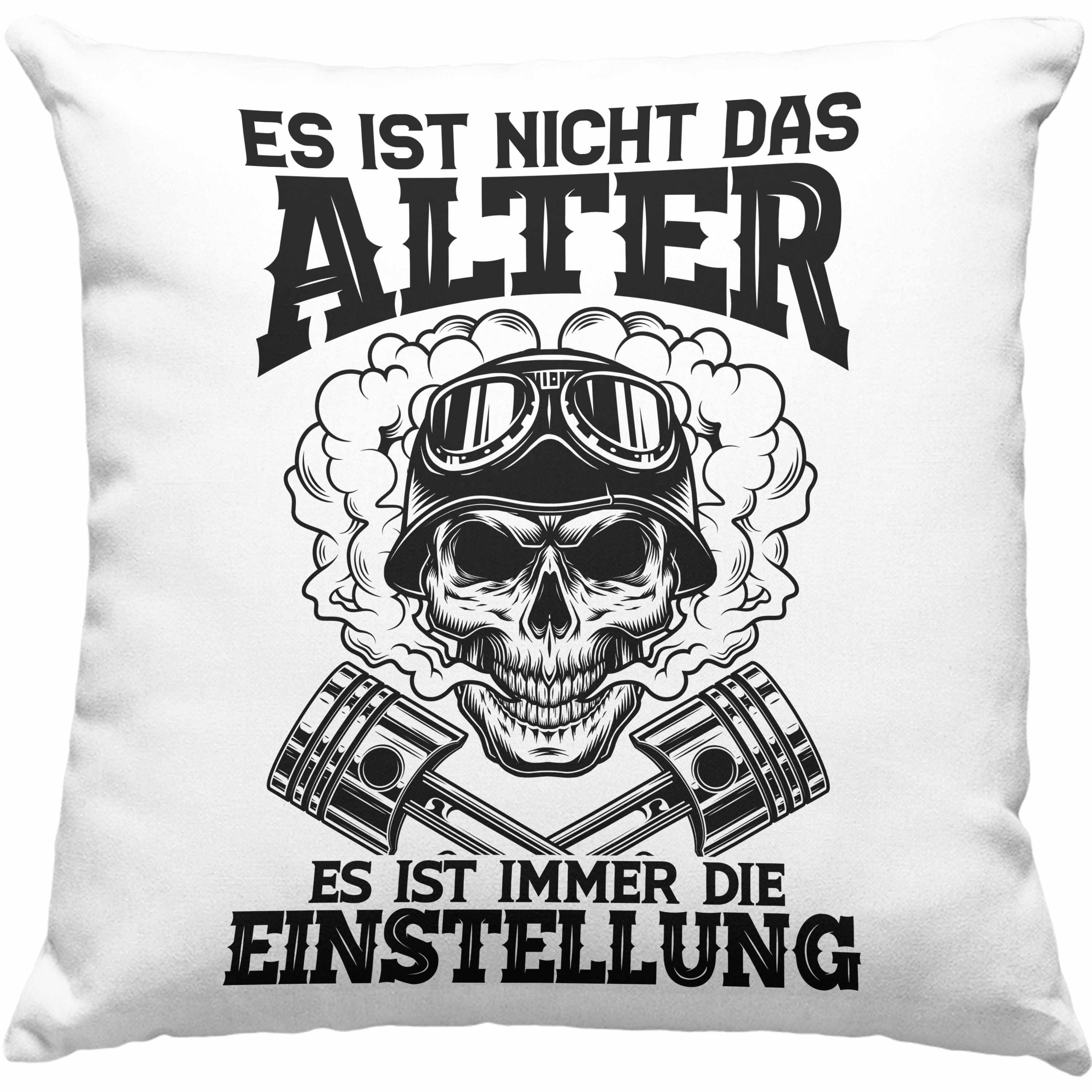 Trendation Dekokissen Trendation Motorradfahrer Kissen Geschenk