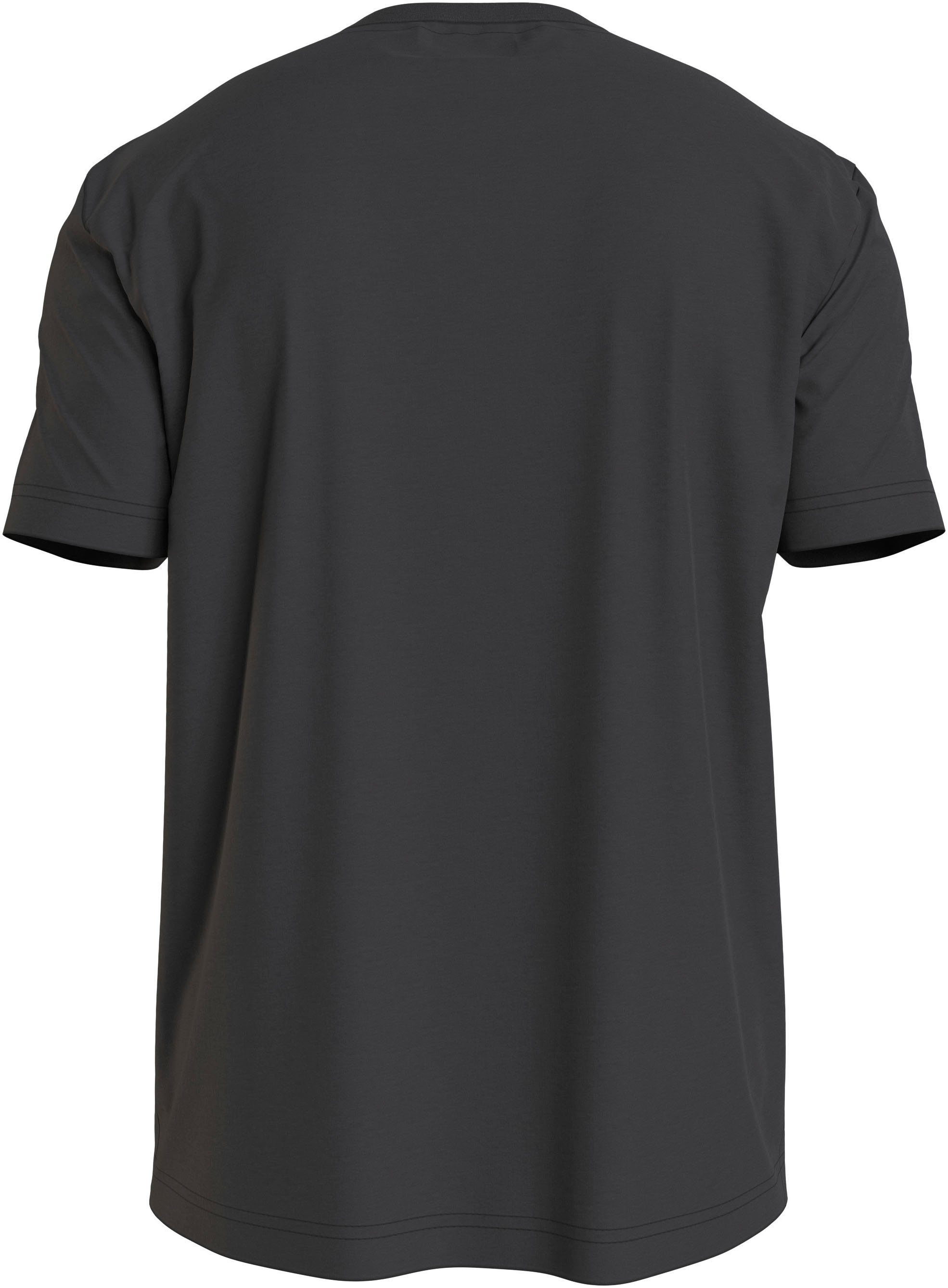 MULTI LOGO Ck Klein T-Shirt Calvin Markenlabel T-SHIRT Black mit COLOR