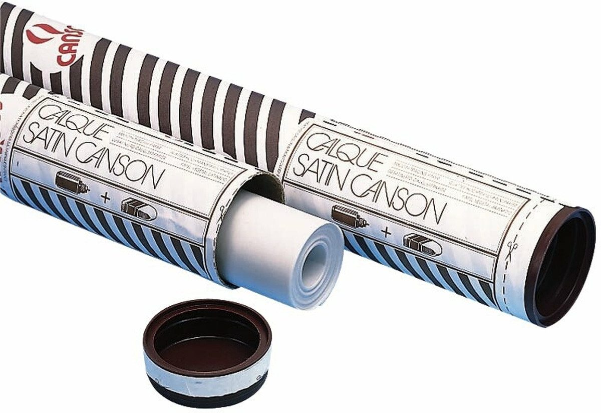 canson Zeichenpapier Skizzenpapier Rolle 660mm x 20m 90/95g transparent