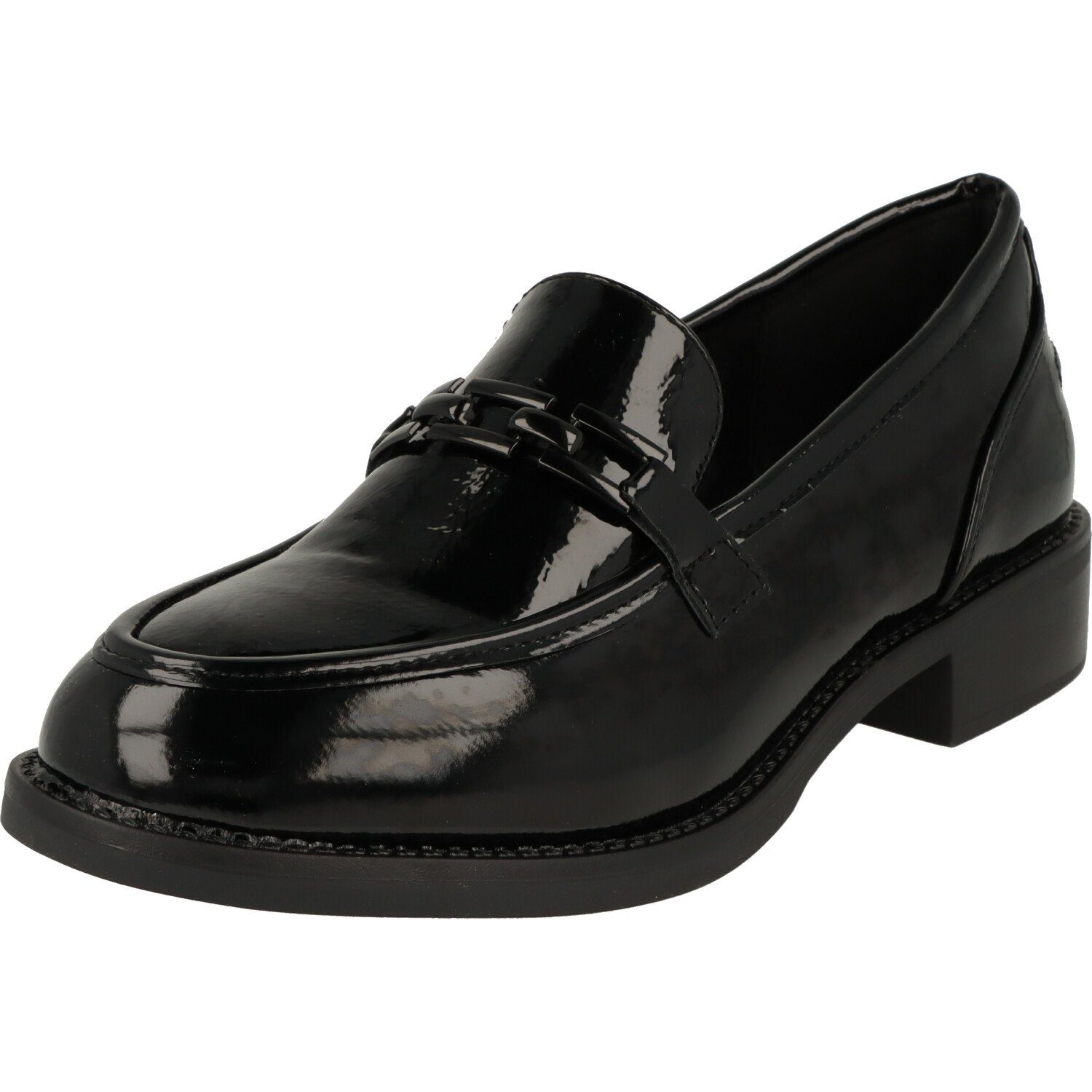 Schuhe Slipper of Lack Schwarz Halbschuhe Damen piece Loafer 242-778 mind.