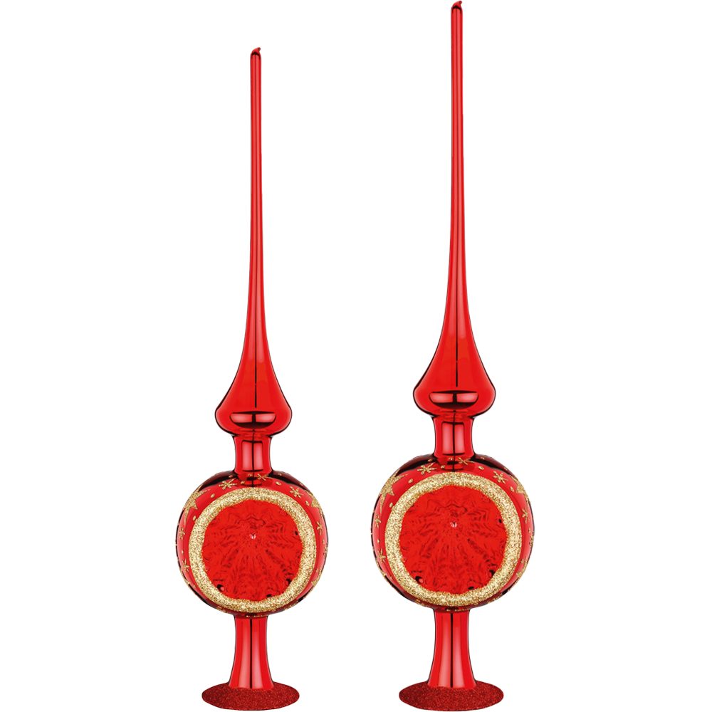 INGE-GLAS® Christbaumspitze Sternenhimmel (1-tlg), mundgeblasen, handbemalt