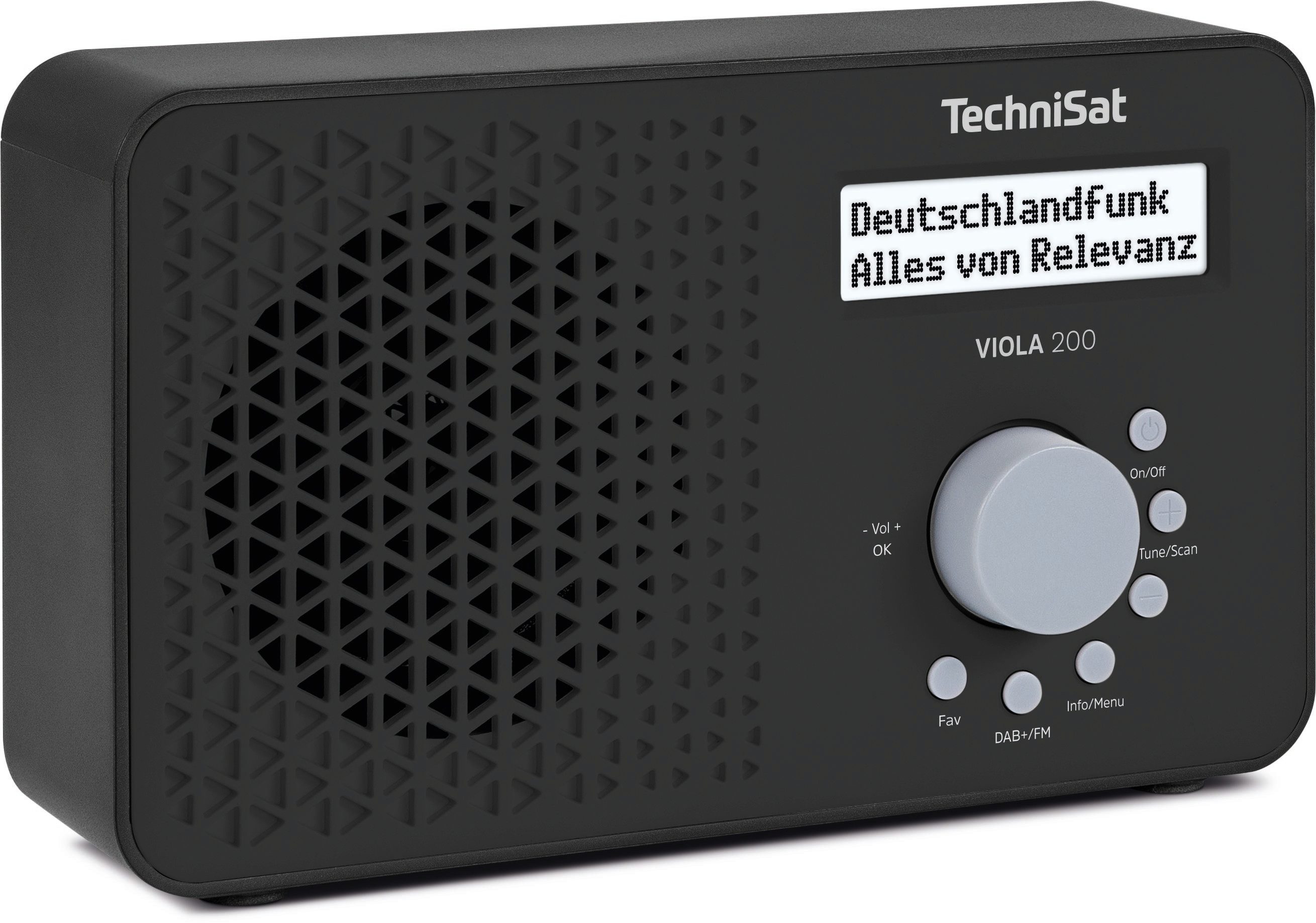 TechniSat VIOLA 200 Digitalradio (DAB) (Digitalradio (DAB), FM-Tuner mit RDS, 1 W, DAB+/UKW mit RDS, Netz- und Batteriebetrieb, Kopfhöreranschluss)
