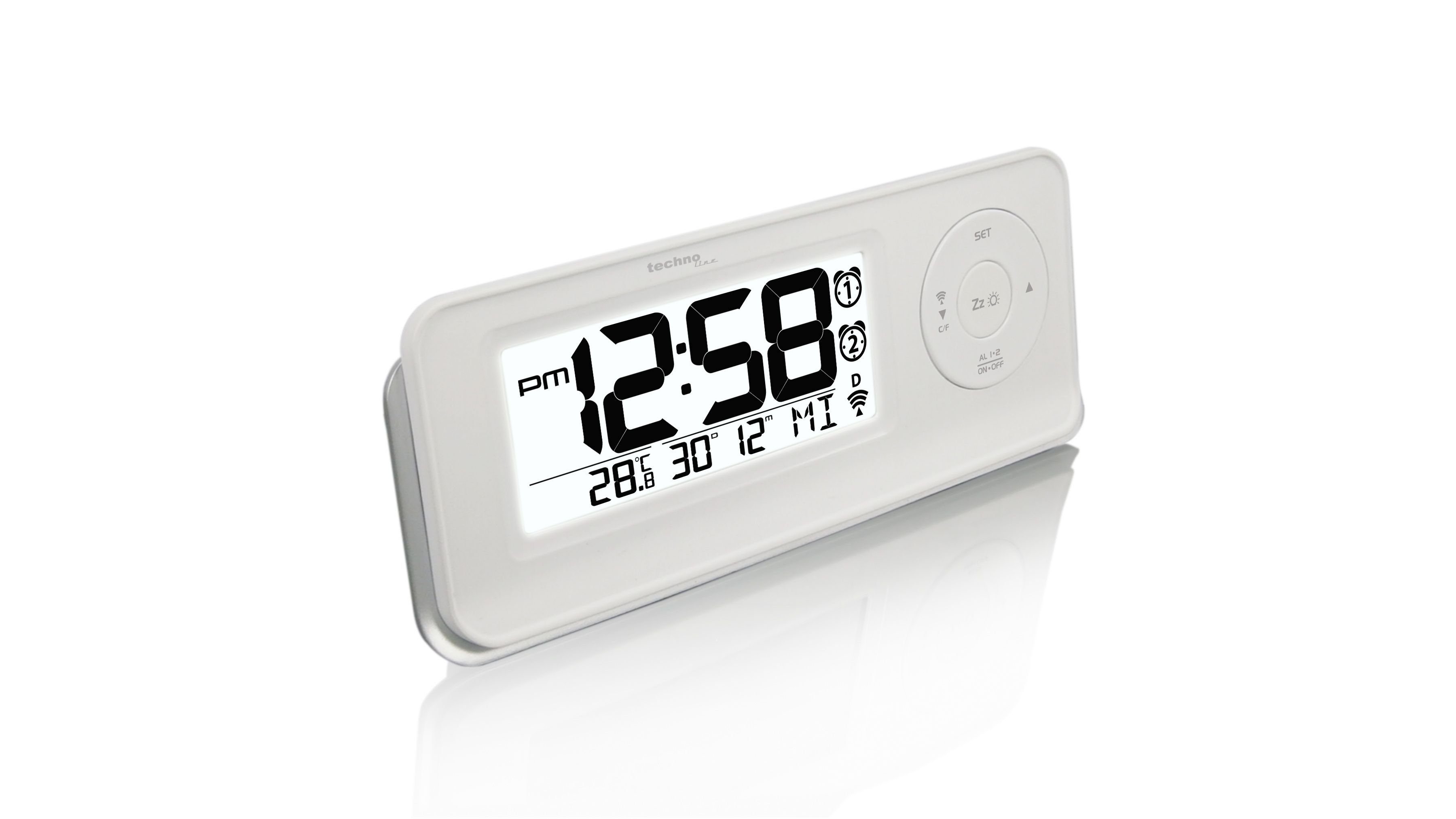 technoline Funkwecker WT 498 S mit automatischen Dimm-Sensor bei Dunkelheit günstig online kaufen