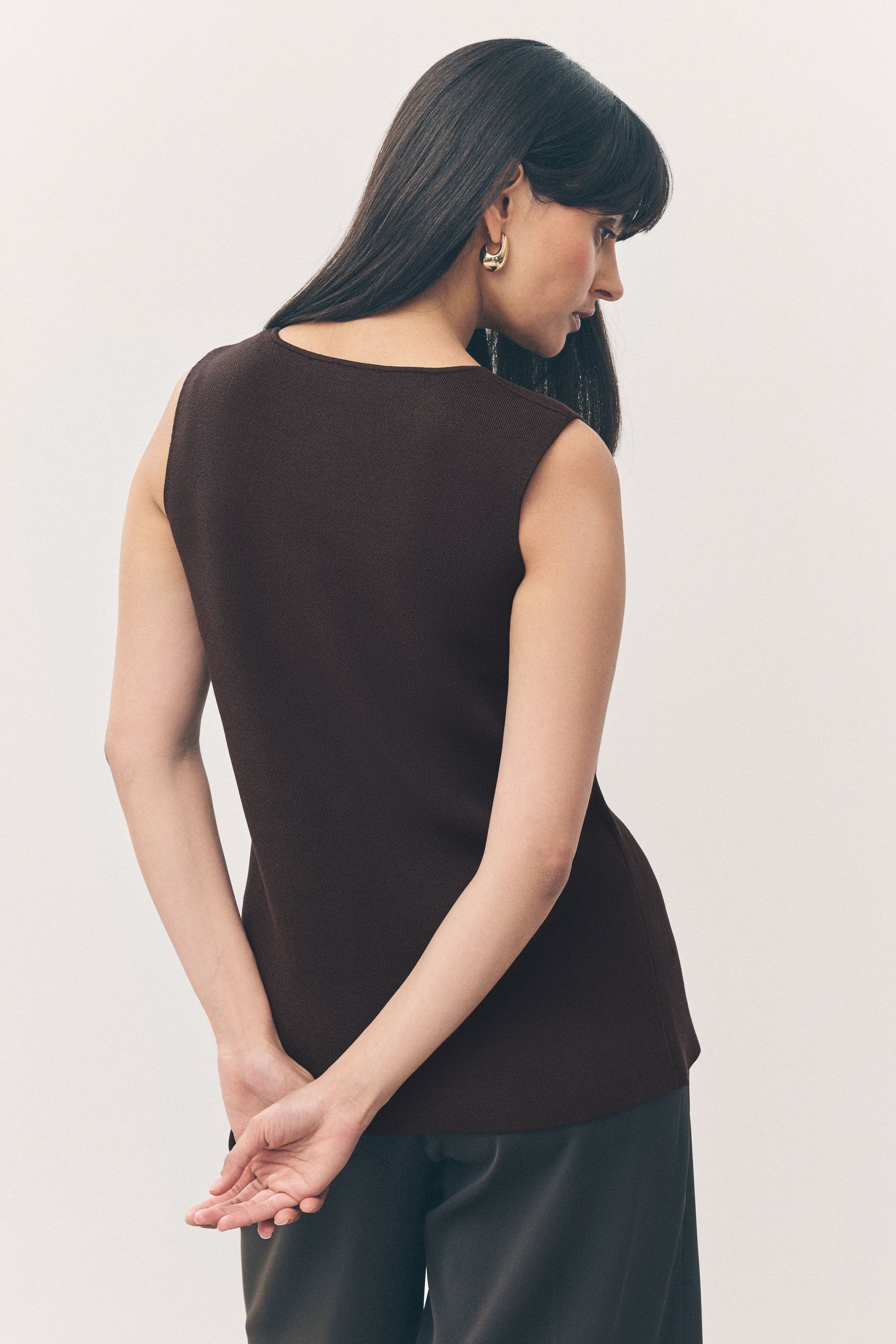 Next Anzugweste Gestricktes Westenoberteil mit Knopfleiste (1-tlg) günstig online kaufen