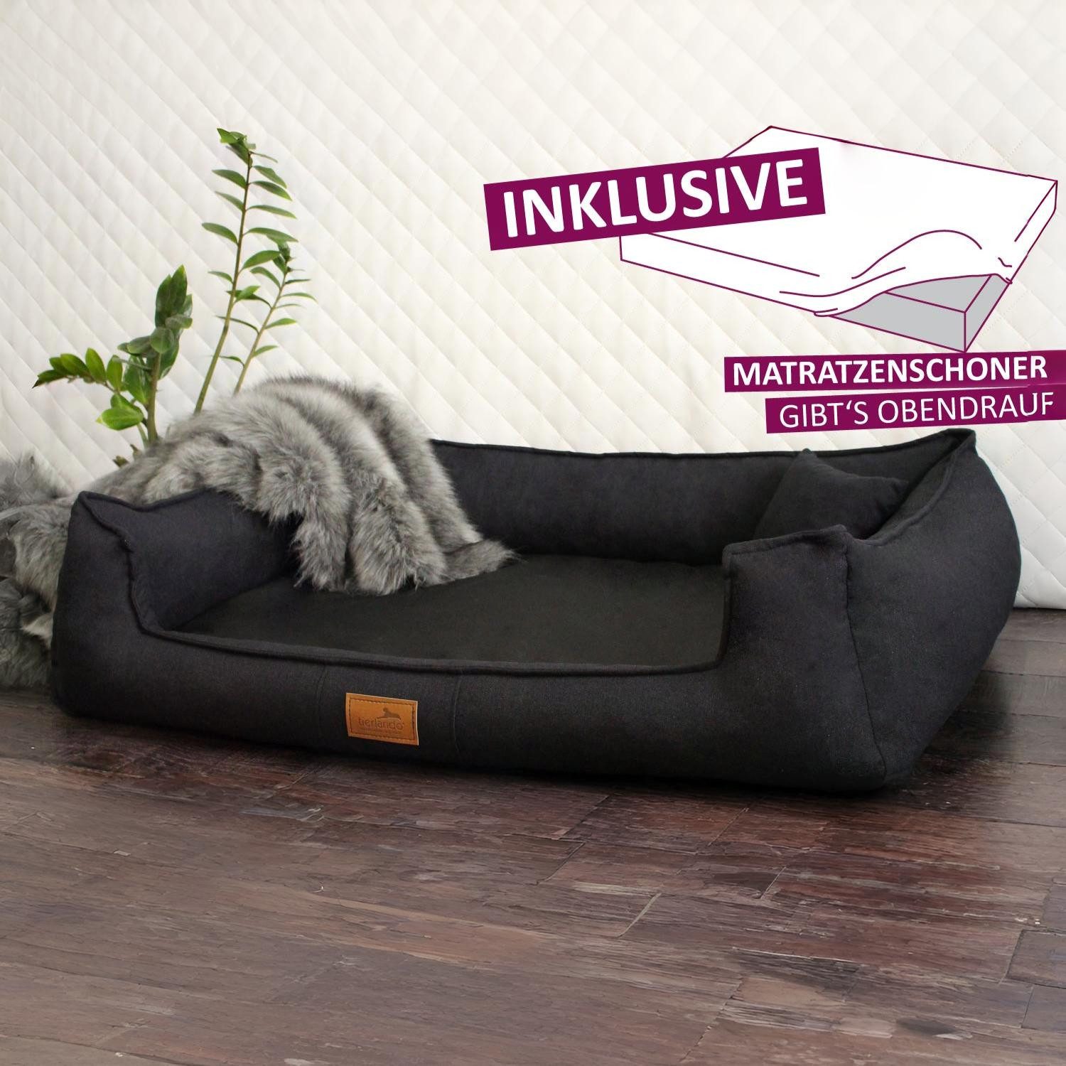 Thumbnail - tierlando® Tierbett Orthopädisches Hundebett GOOFY Couture - inklusive Matratzenschoner, Matratzenschoner inklusive