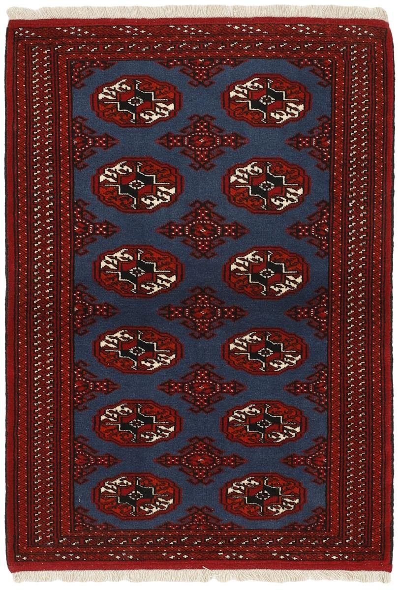 Orientteppich Turkaman 99x149 Handgeknüpfter Orientteppich / Perserteppich, Nain Trading, rechteckig, Höhe: 6 mm