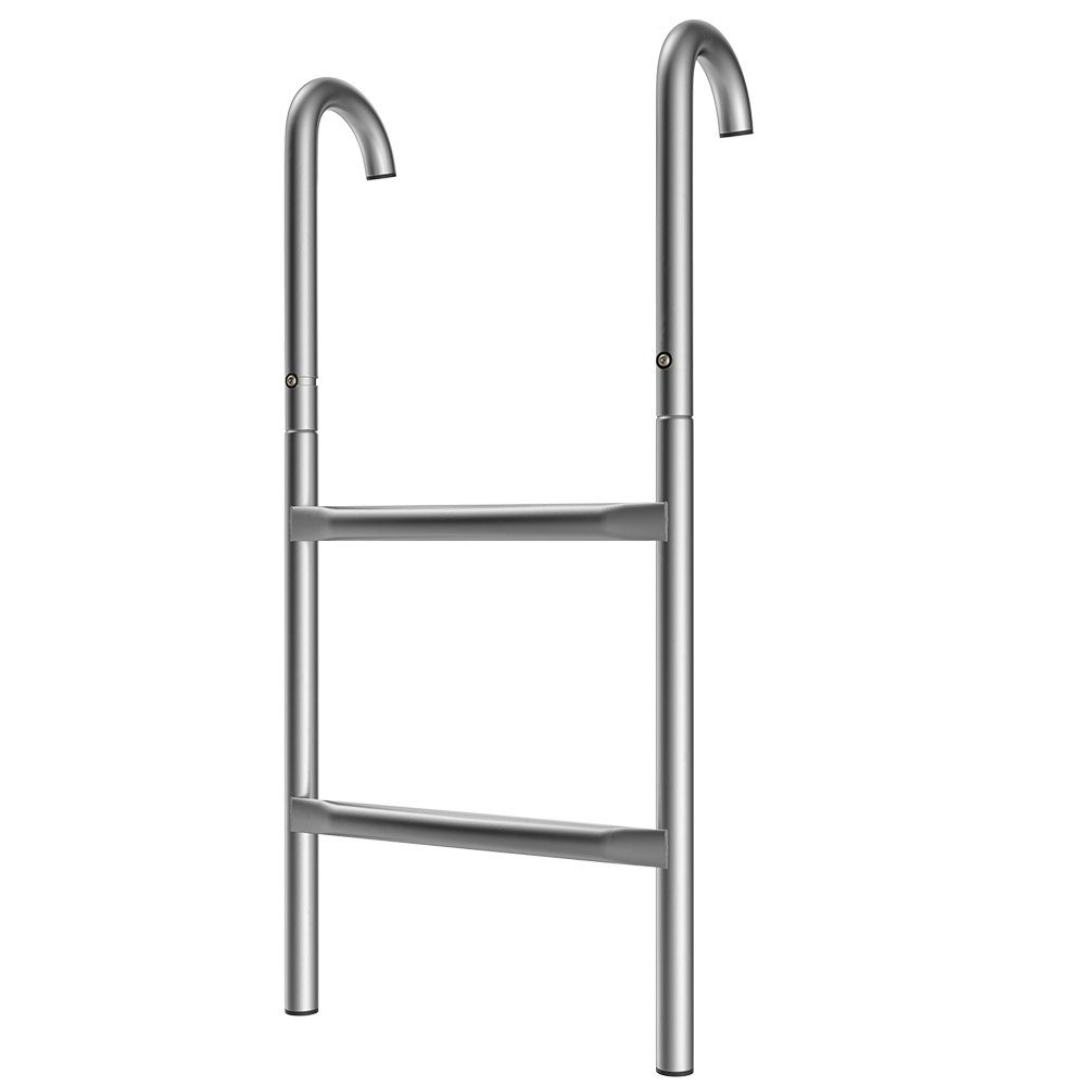 monzana Trampolinleiter, 66 cm 2 Stufen UV-beständig flexibel montierbar Sicherheitsleiter