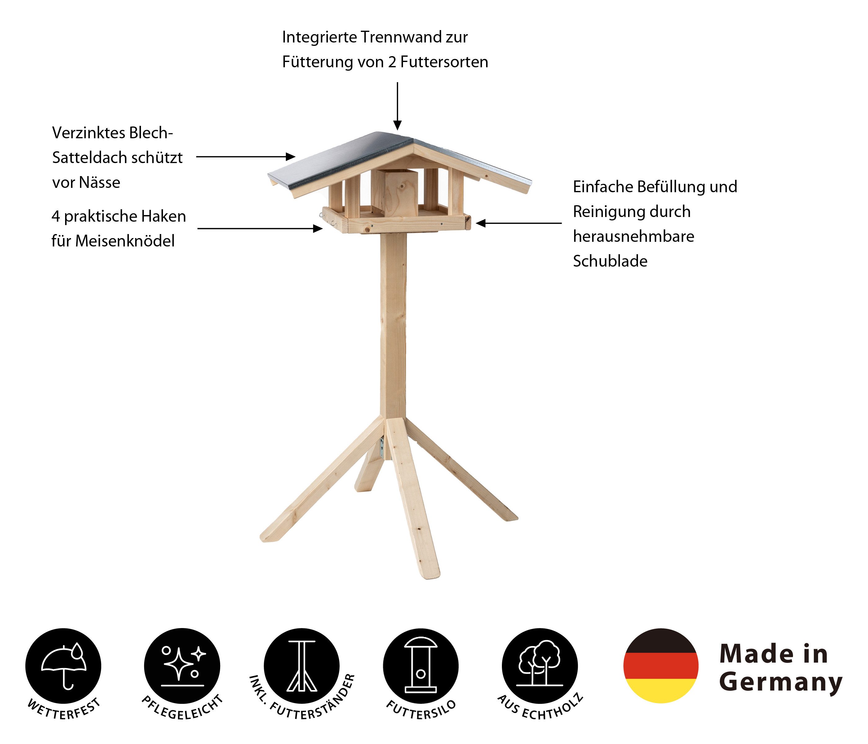 Dehner Vogelhaus Natura Karwendel, 127.2 x günstig online kaufen