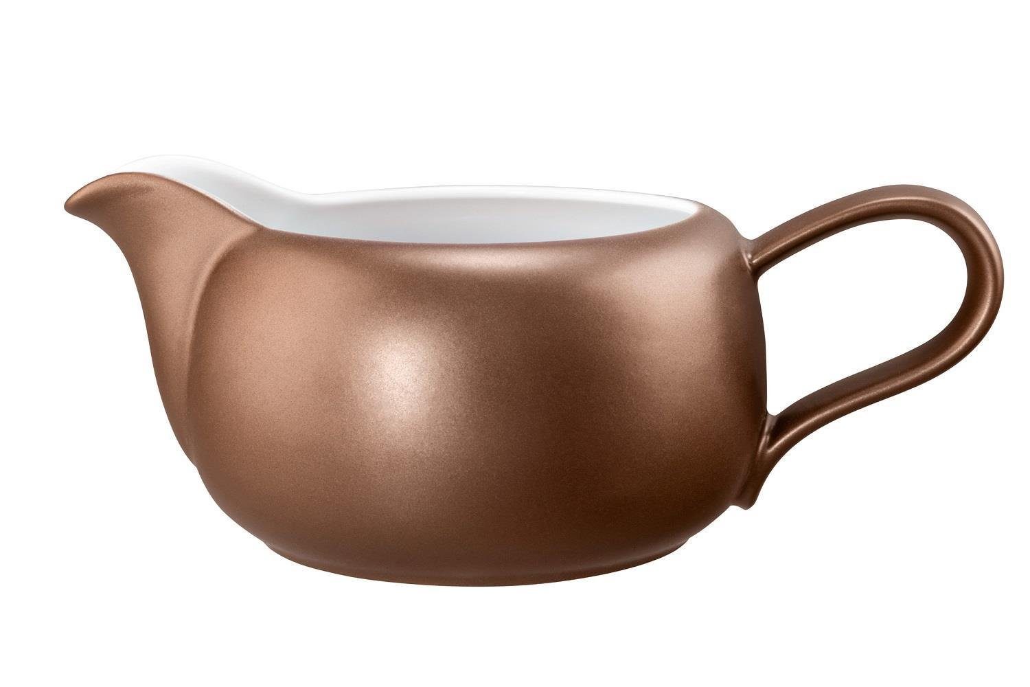 Seltmann Weiden Sauciere Seltmann Weiden Liberty Bronze Sauciere 0,6 l, Porzellan, (1 Becher mit Henkel)