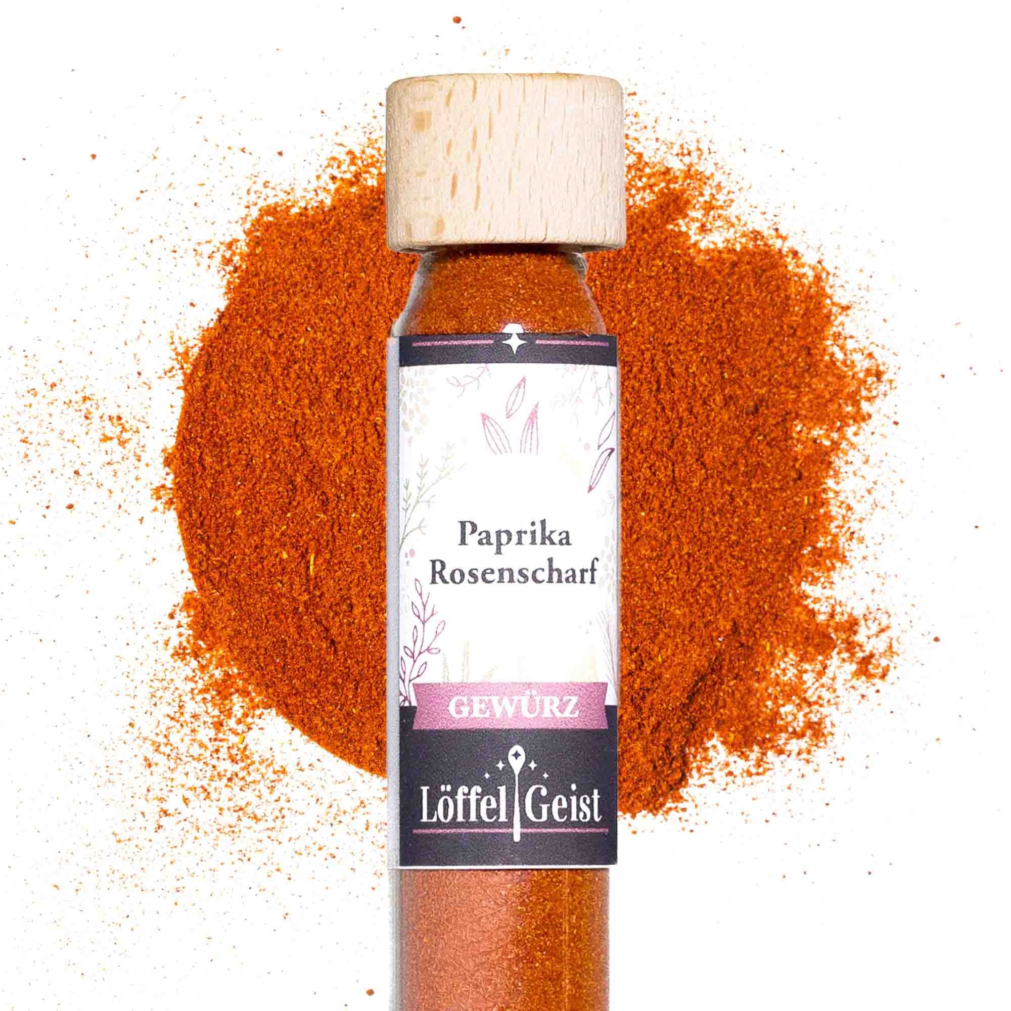 Löffelgeist Gewürz Paprika Rosenscharf(29g im praktischen Dosierglas)