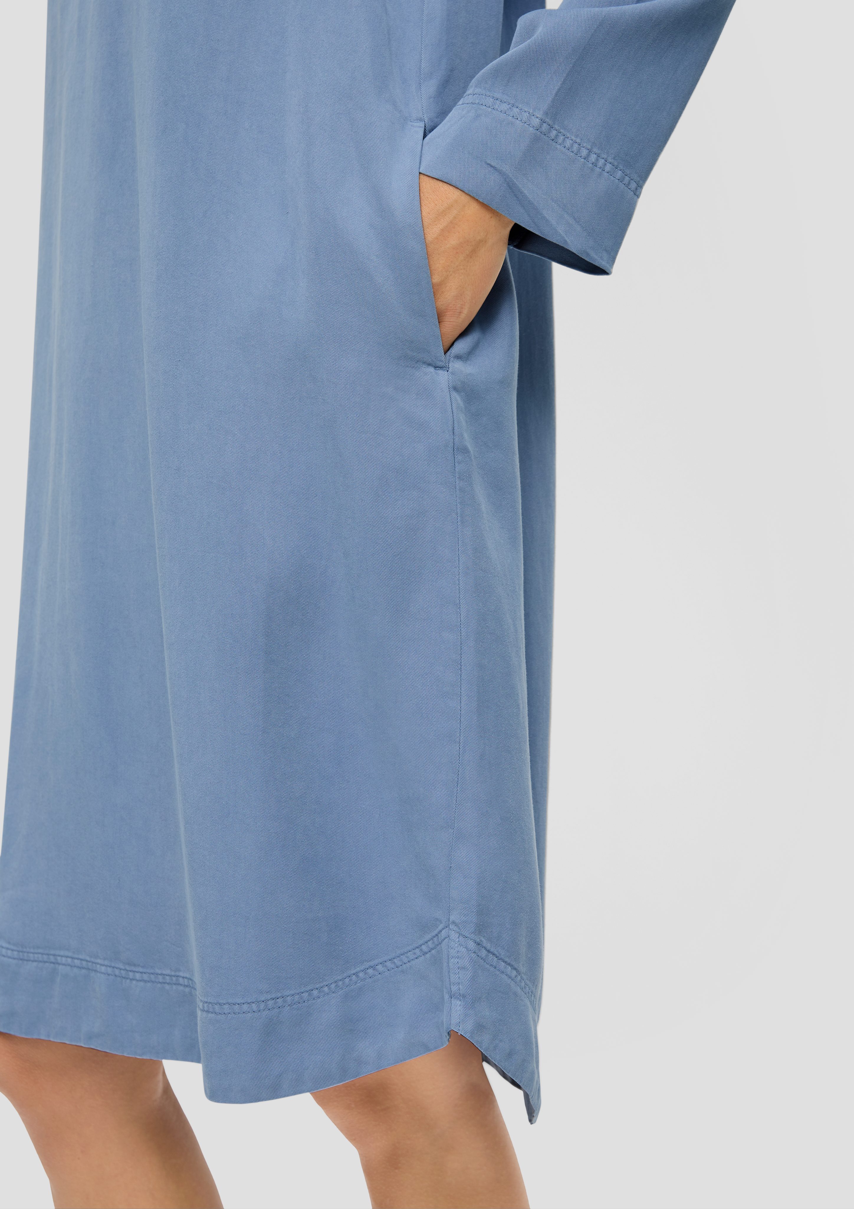 s.Oliver Minikleid Kurzes Lyocellkleid mit V-Ausschnitt günstig online kaufen