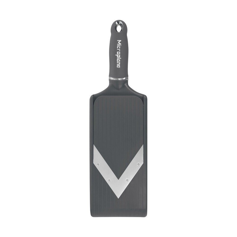 Microplane Gemüsehobel V-Hobel PureCut 36 cm Dark Grey, Kunststoff