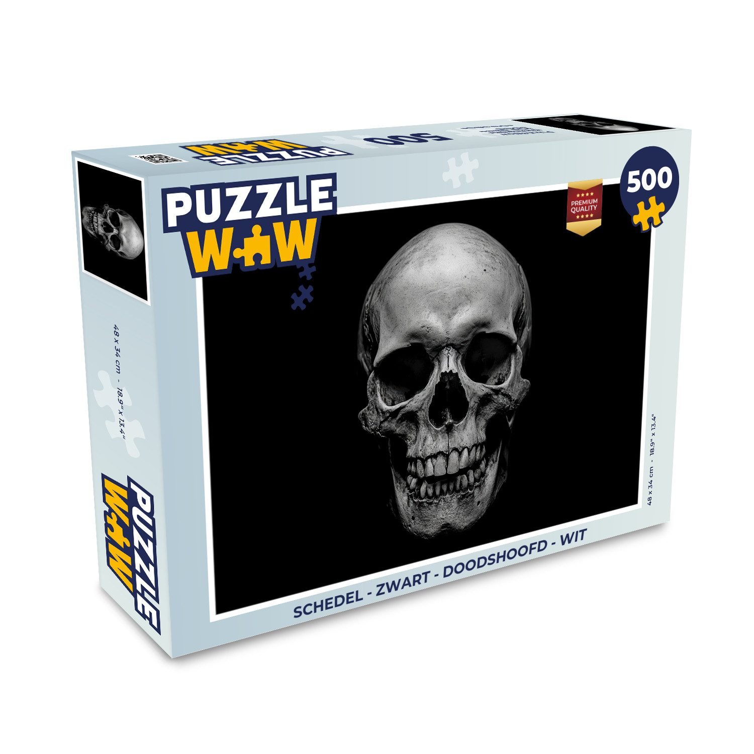 MuchoWow Puzzle Totenkopf - Schwarz - günstig online kaufen