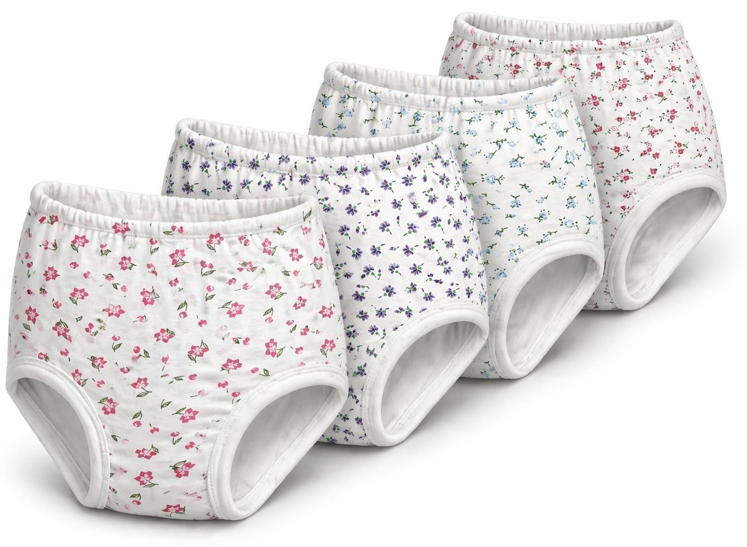 EloModa Taillenslip 4x Damen Slips Unterhosen Unterwäsche Baumwolle, 36/38 56/58 (4-St) 100% Baumwolle, 4er Pack Damen Unterhosen
