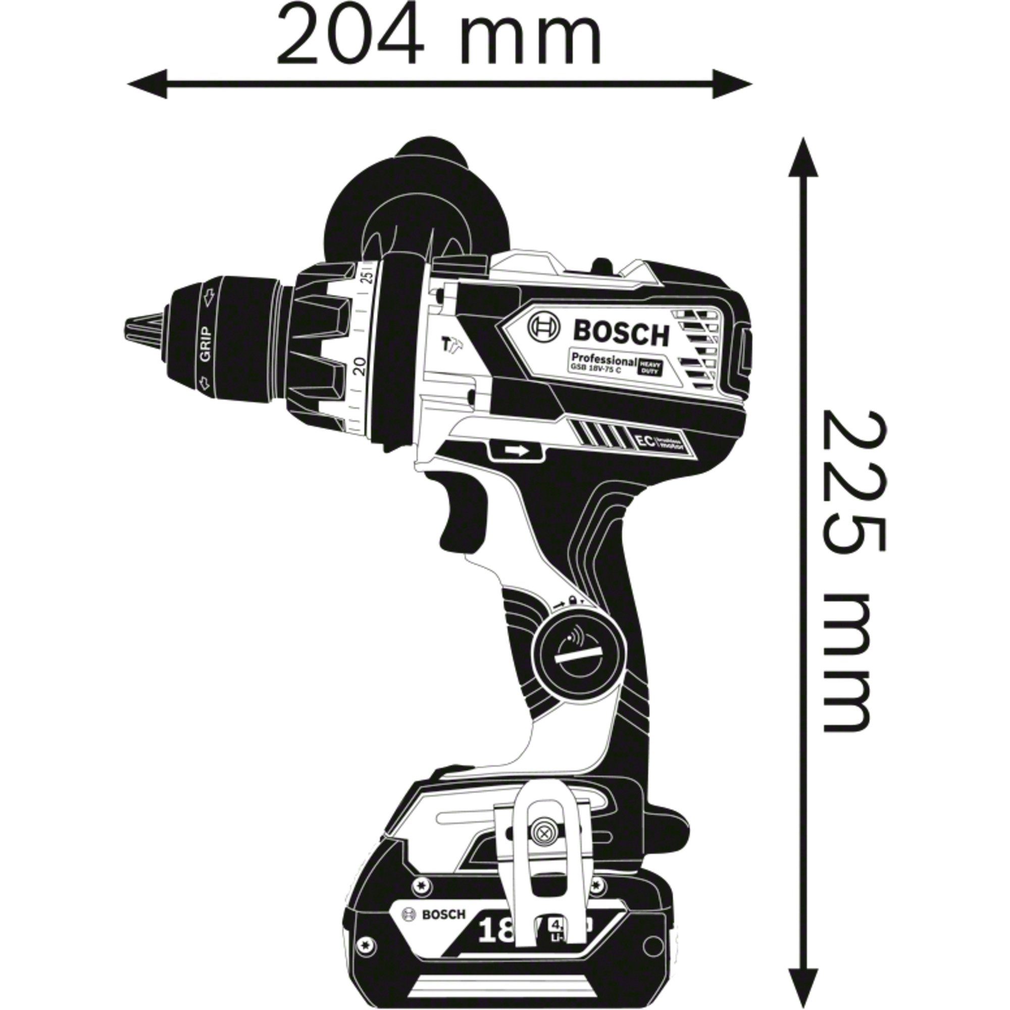 Bosch Professional Akku-Schrauber Bosch Professional Akku-Schlagbohrschrauber GSB