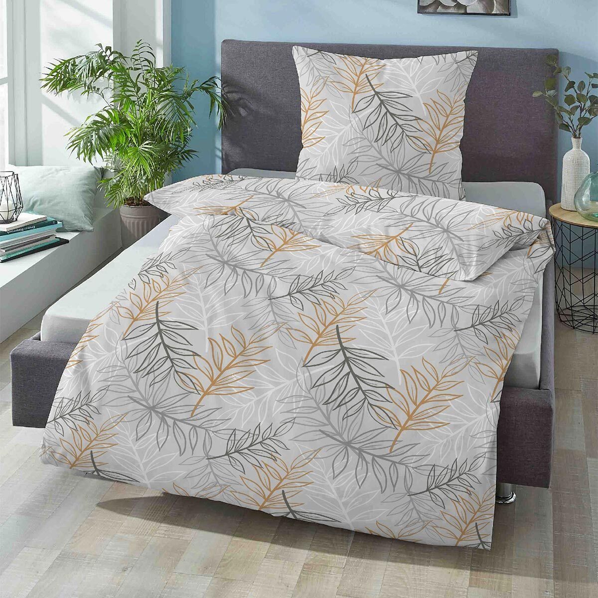 Biberna Bettwäsche, Seersucker, 2 teilig