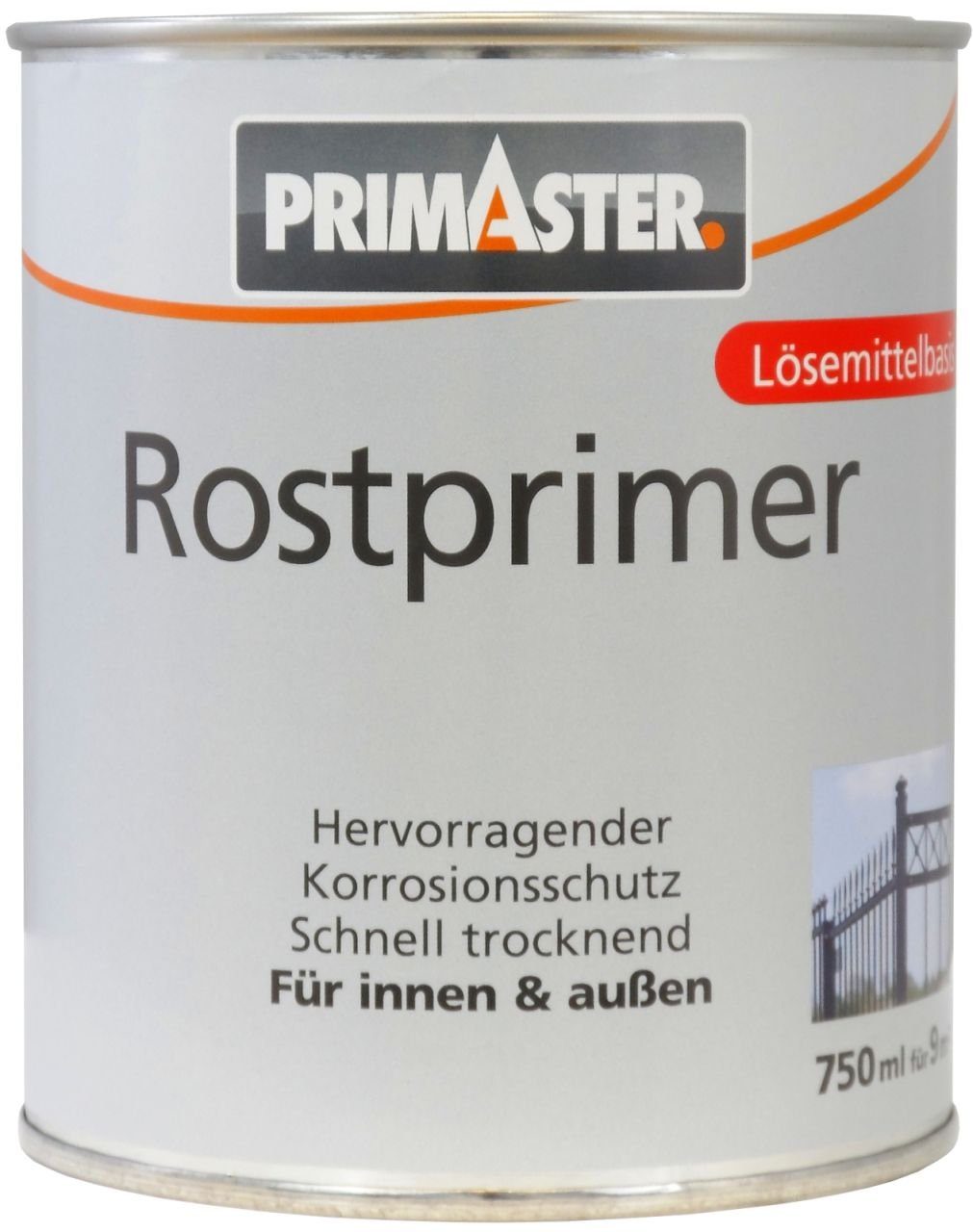 Primaster Metallschutzlack Primaster Rostprimer 750 ml grau matt
