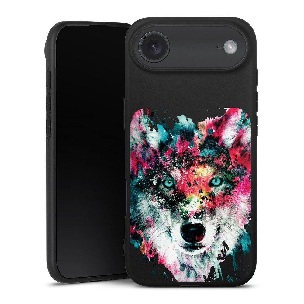 DeinDesign Handyhülle Riza Peker Wolf bunt Wolve ohne Hintergrund, Apple iPhone Air Silikon Hülle Premium Case Handy Schutzhülle
