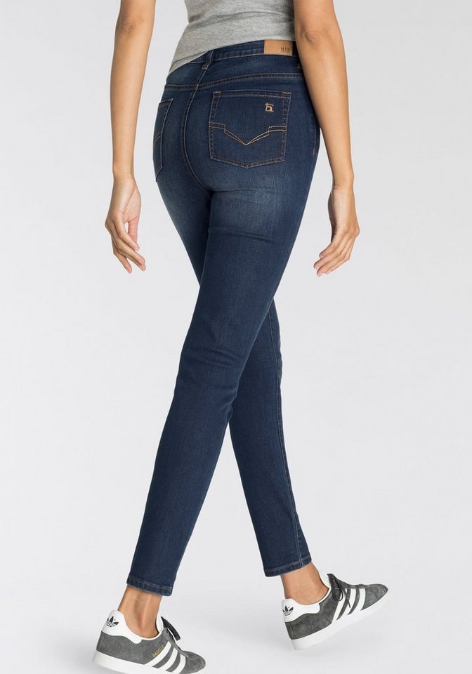 H.I.S Ankle-Jeans CROPPED SKINNY HIGH RISE Ökologische, wassersparende  Produktion durch OZON WASH