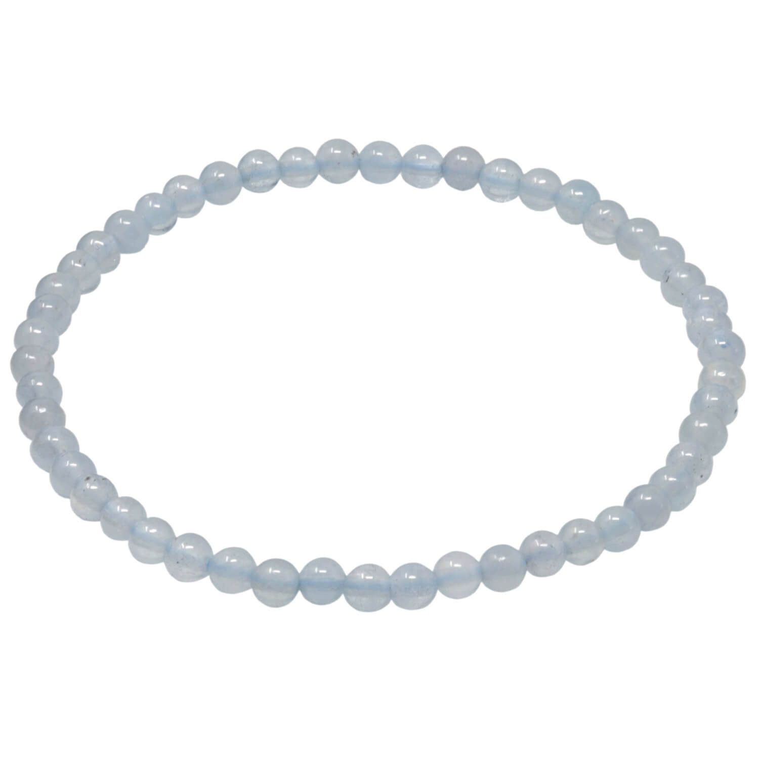 Armband Armband aus Aquamarin Ø 4mm endlos dehnbar