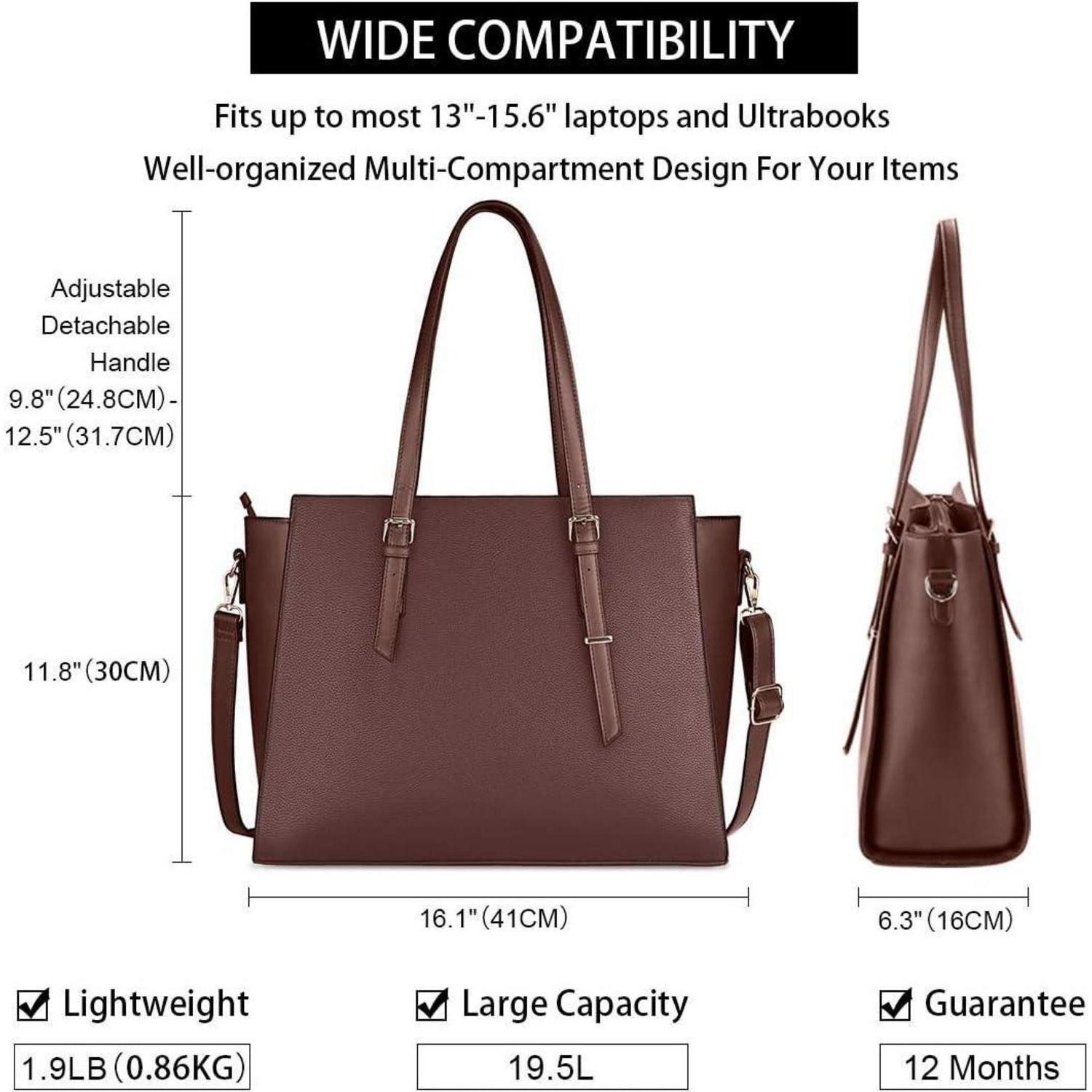 LuxusKollektion Shopper Handtasche Damen Shopper Schwarz Groß 15.6 Zoll Ele günstig online kaufen