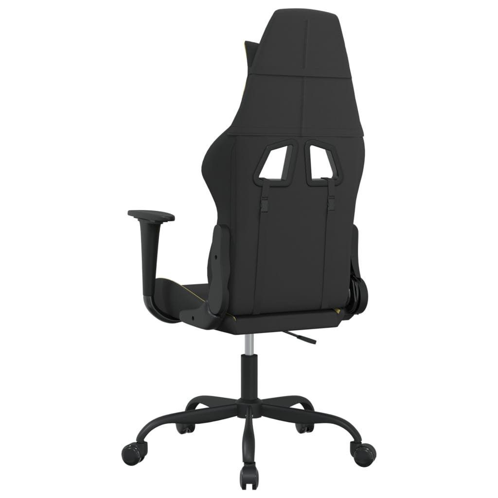 und Home Stoff Computer vidaXL Hellgrün Gaming-Stuhl Office Bü Sessel Bürostuhl Schwarz