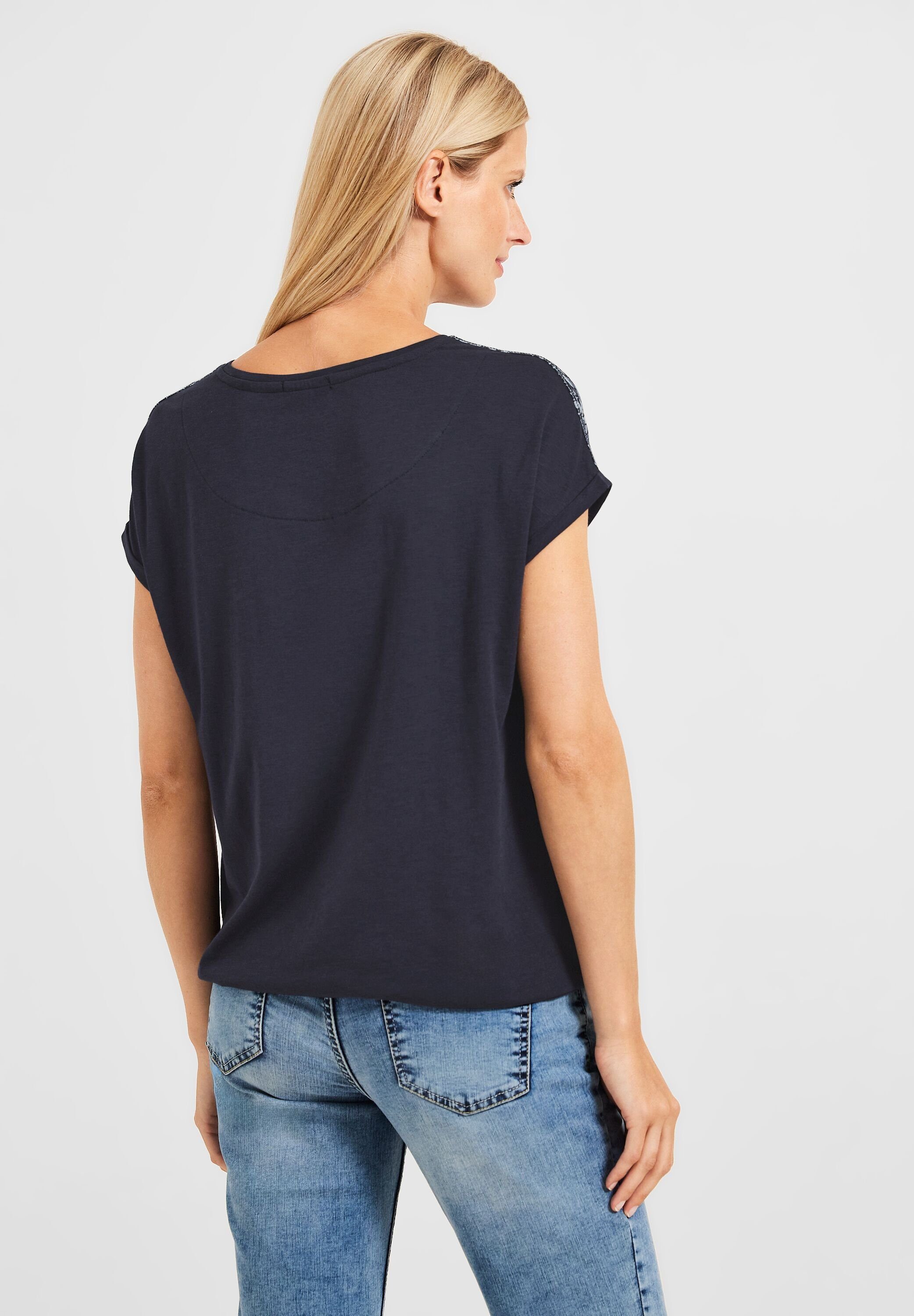 Cecil T-Shirt mit Minimal Muster, Damen T-Shirt