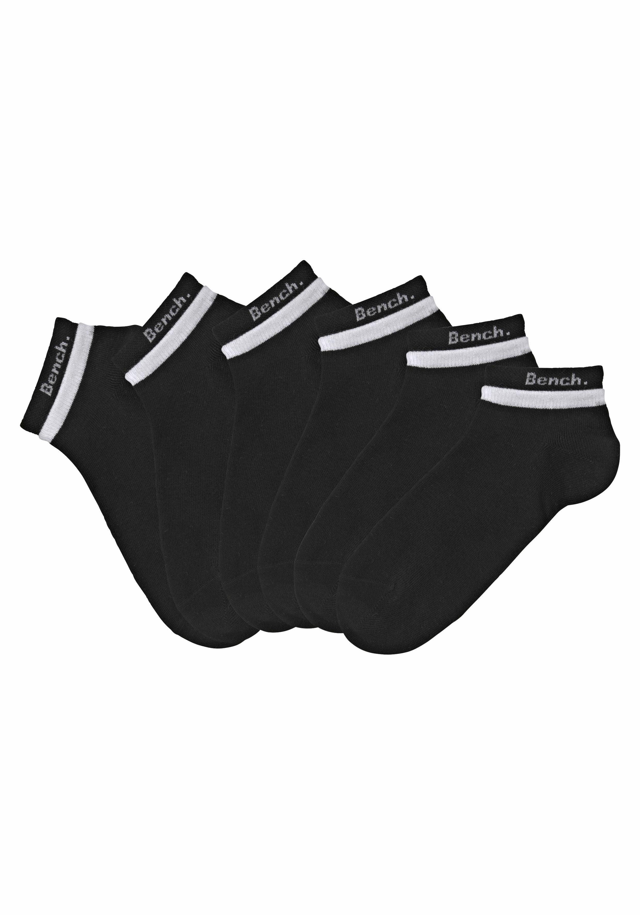 Bench. Kurzsocken Damen Sport und Freizeitsocken (Packung, 6-Paar, Gr. 35-38 bis 39-42) mit doppelten Bündchen – Bild 3 von 5