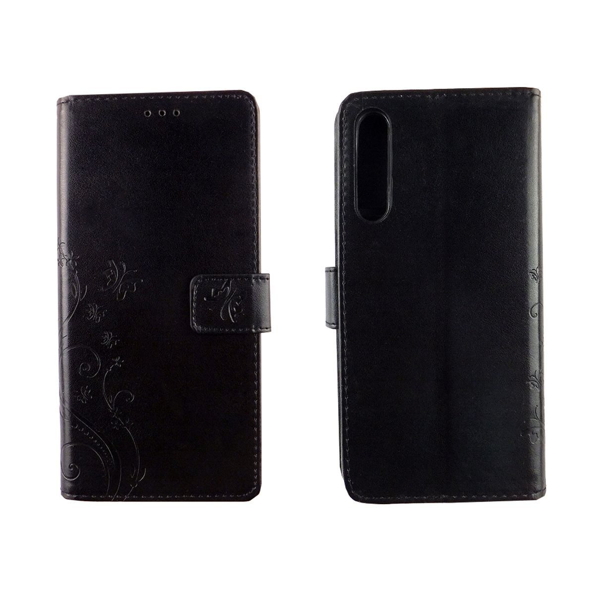 König Design Handyhülle Huawei P20 Pro, Huawei P20 Pro Handyhülle Bookcover Schwarz