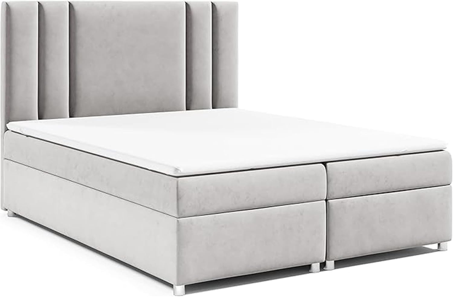 Best for Home Boxspringbett Trinity K-8 LUX mit Stauraum 7-Zonen Komfort & Topper H3 (Komplettbett, 1-St., 140x200 160x200 180x200 200x200 cm), Ergonomischer Schlafkomfort, großzügiger Stauraum, modernes Design