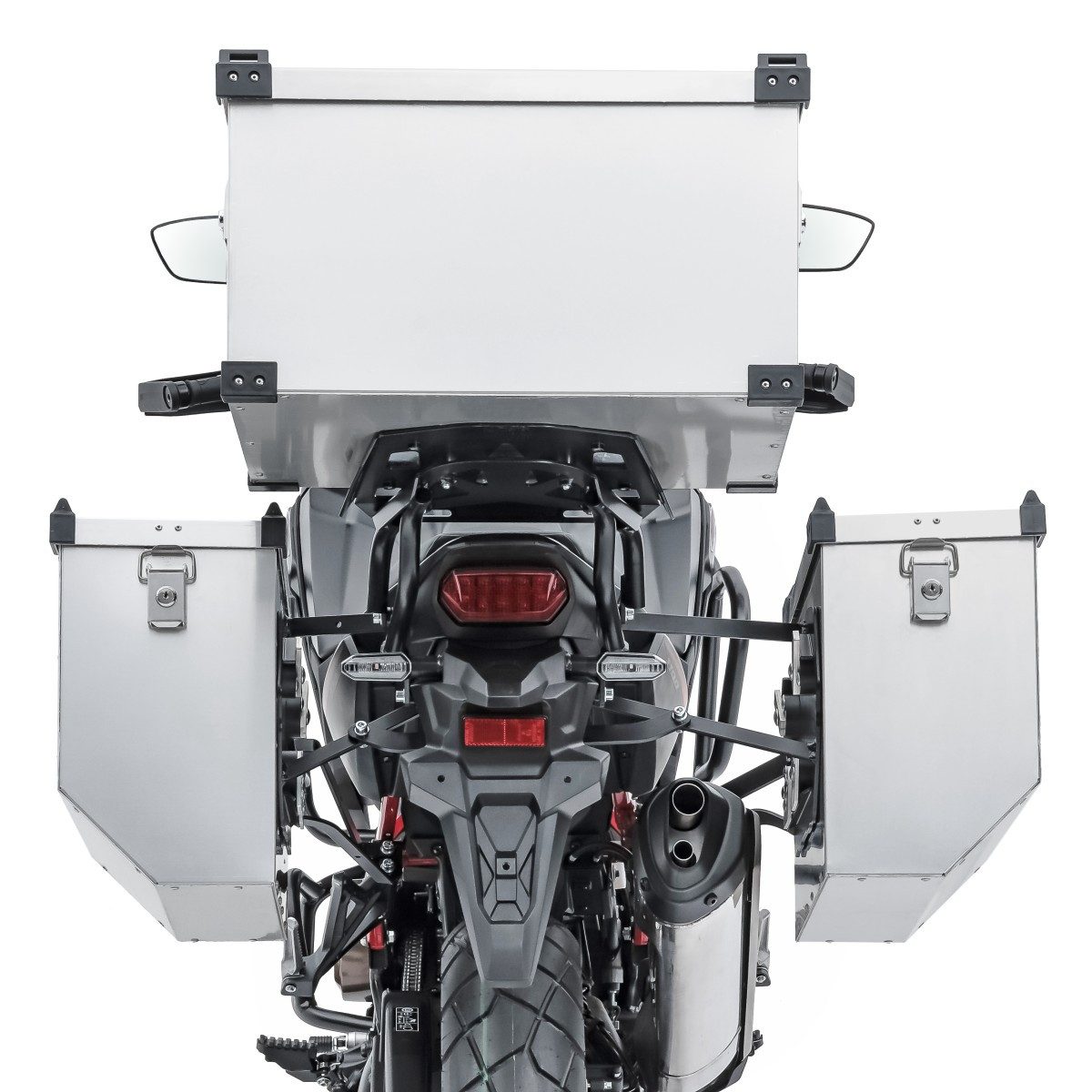 Bagtecs Kofferset Alukoffer A4 2x41l für BMW F 800 GS / Adventure + Topcase 60l + Innent