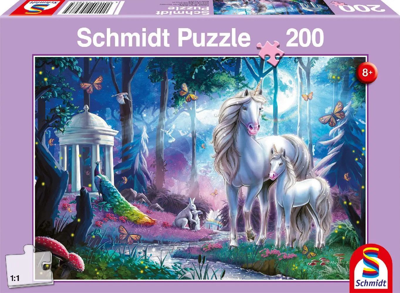 Puzzle Einhornstute mit Fohlen