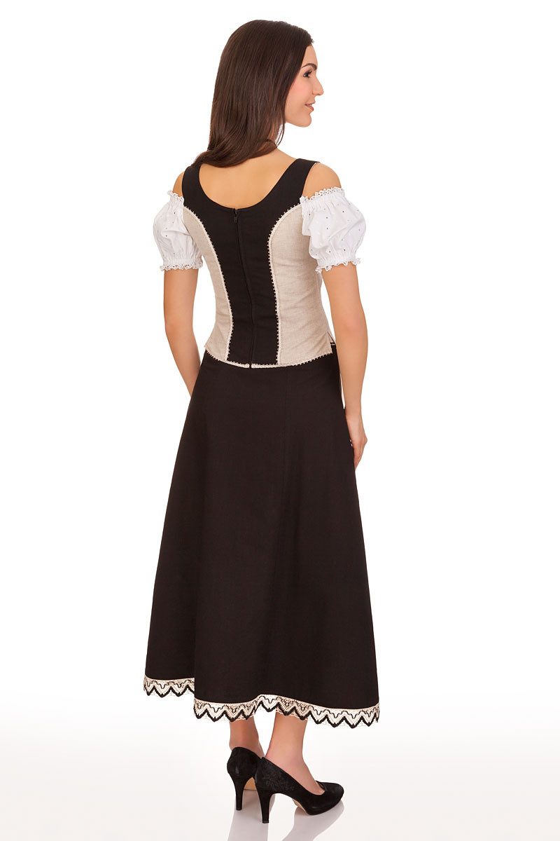 Stockerpoint Trachtenbluse Trachtenmieder - ROSARIA - schwarz
