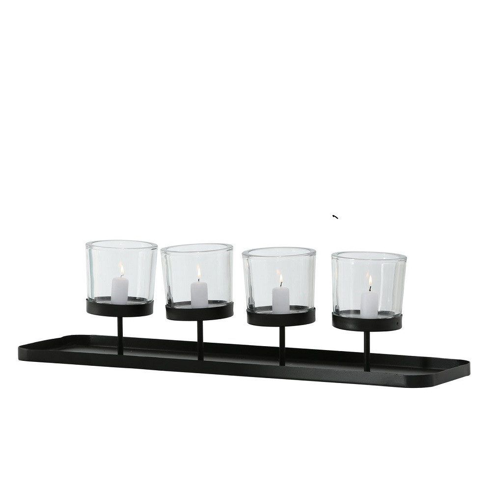 BOLTZE GRUPPE GmbH Windlicht Windlicht Malina Eisen schwarz L 79 cm