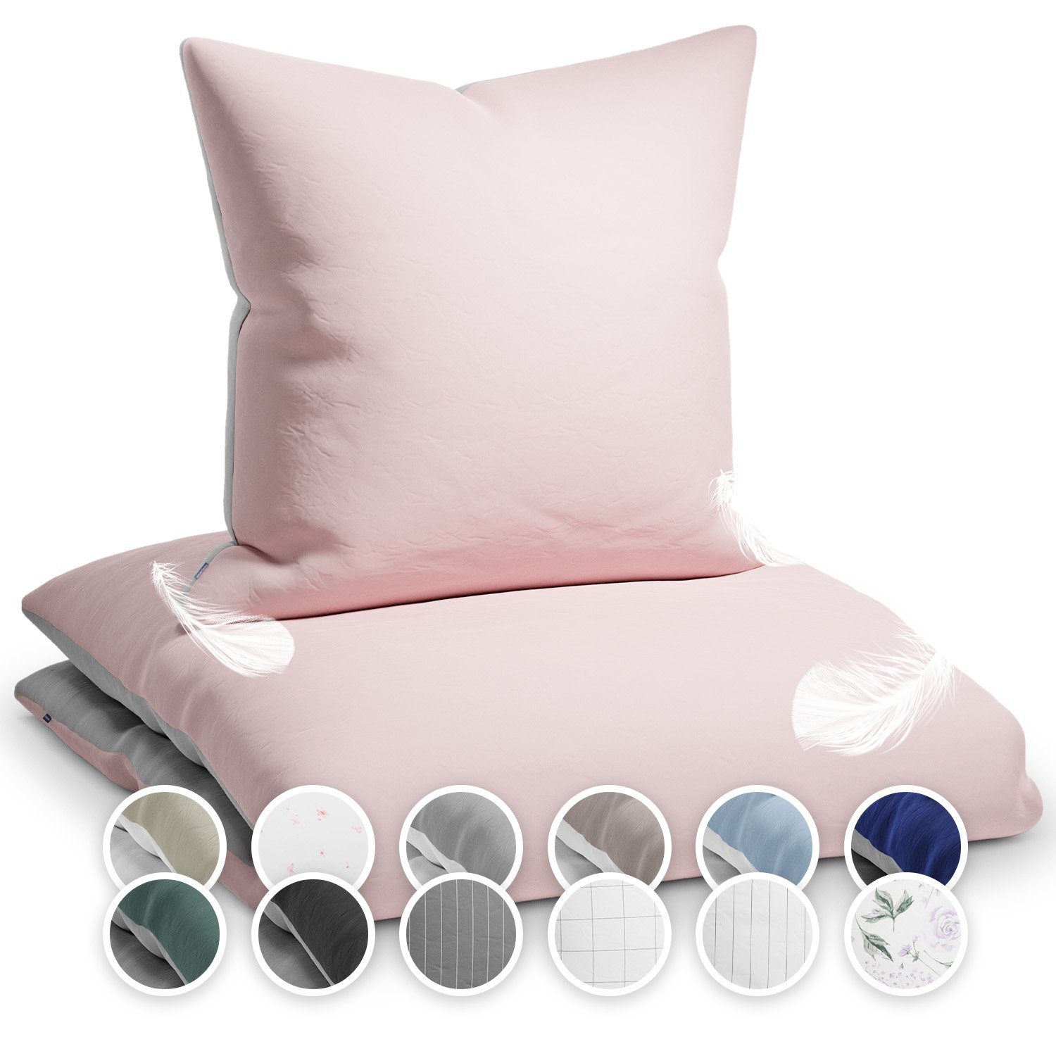 Bettwäsche Soft Wonder-Edition Bettwäsche, sleepwise, Mikrofaser-Fleece, 2  teilig, Mikrofaser Bettbezug Set mit Kissenbezug Kissen Hüllen Bettzeug