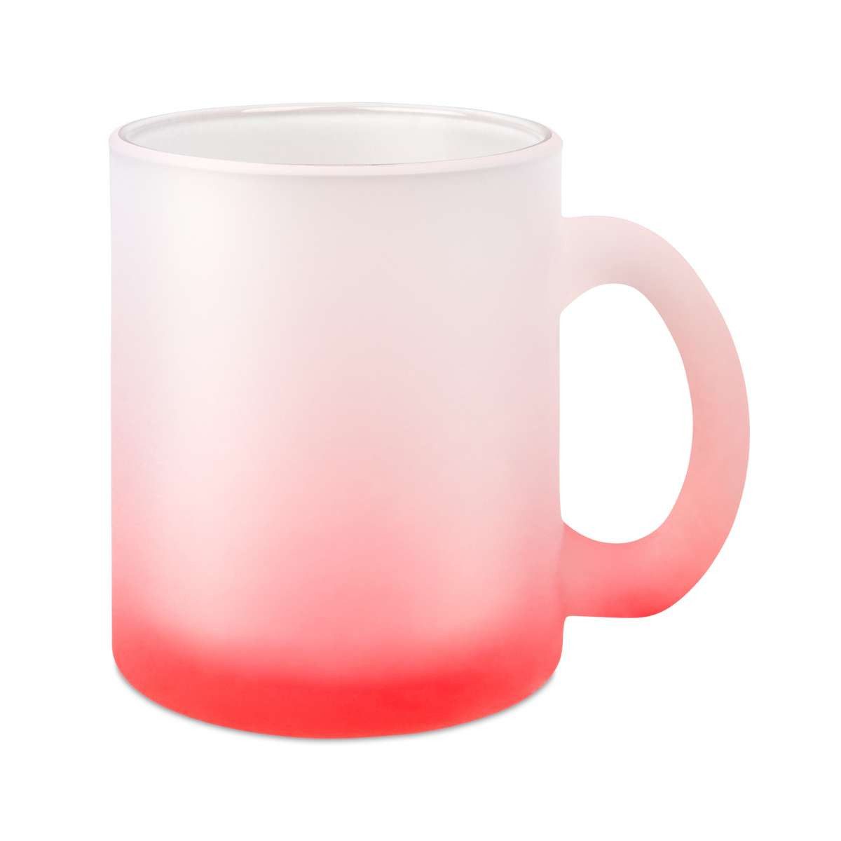 PlottPrint Tasse Farbverlauf Glastasse Sublimationsrohling 300 ml, 1-tlg., Glas, satiniert, Farbverlauf