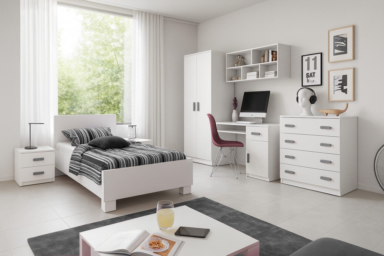 Deine Möbel 24 Jugendzimmer-Set INGE Jugendzimmer günstig online kaufen