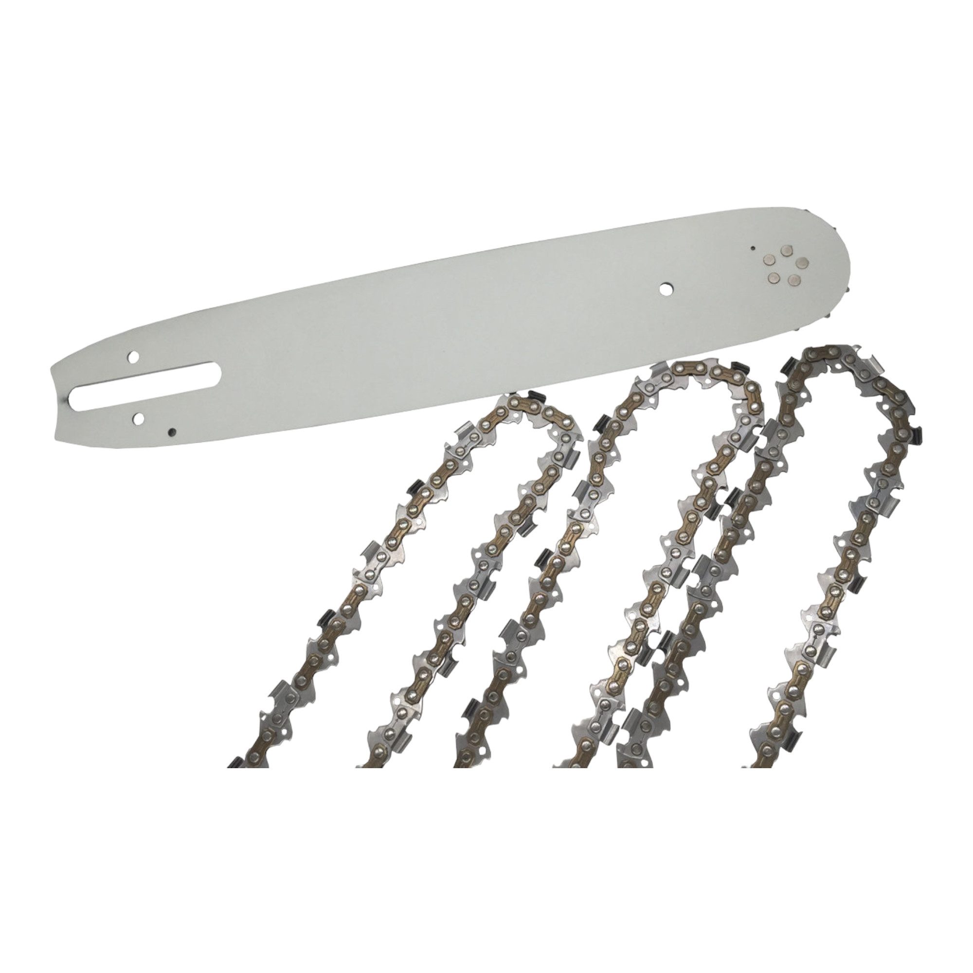 Fritz Krug Ersatzkette Set 3 Stück Profi C Sägeketten 325 1.6 mm 63 + Führungsschiene
