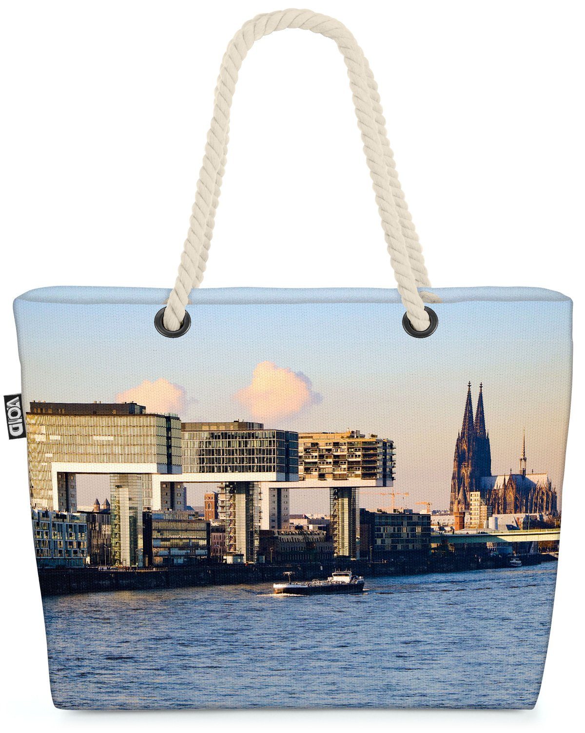 VOID Strandtasche (1-tlg), Köln Rhein Kölner Dom Kölle Fastnacht Fasching Karneval Alaaf Ehrenfe