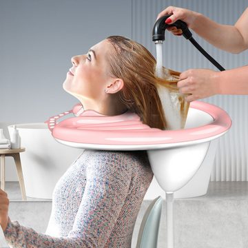 yozhiqu Waschbecken Aufblasbares mobiles Shampoo Becken, faltbares Shampoo Becken aus PVC, geeignet für Friseursalons, ältere Menschen und schwangere Frauen