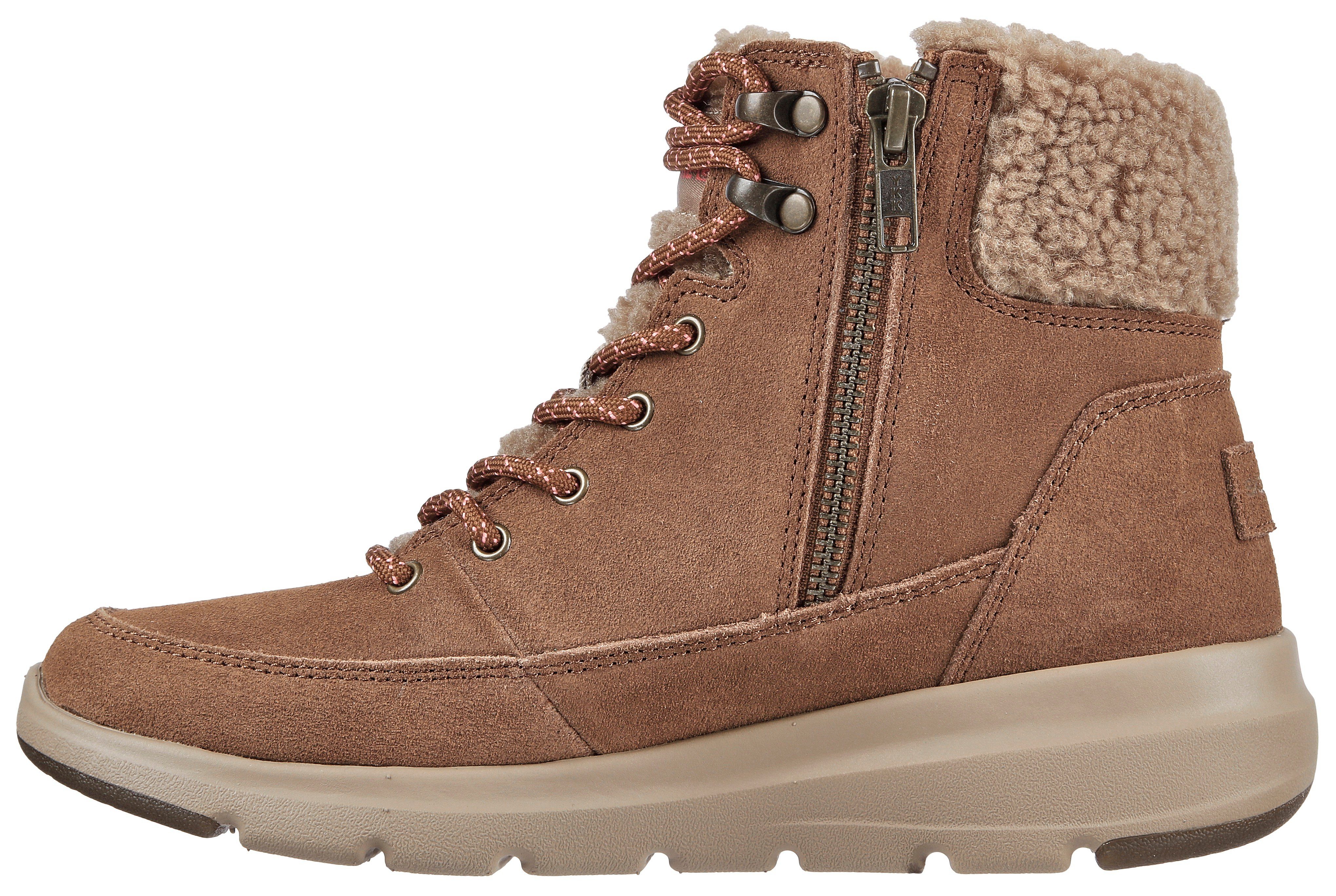 mit GLACIAL Winterboots braun Skechers ULTRA 3M Scotchgard-Imprägnierung