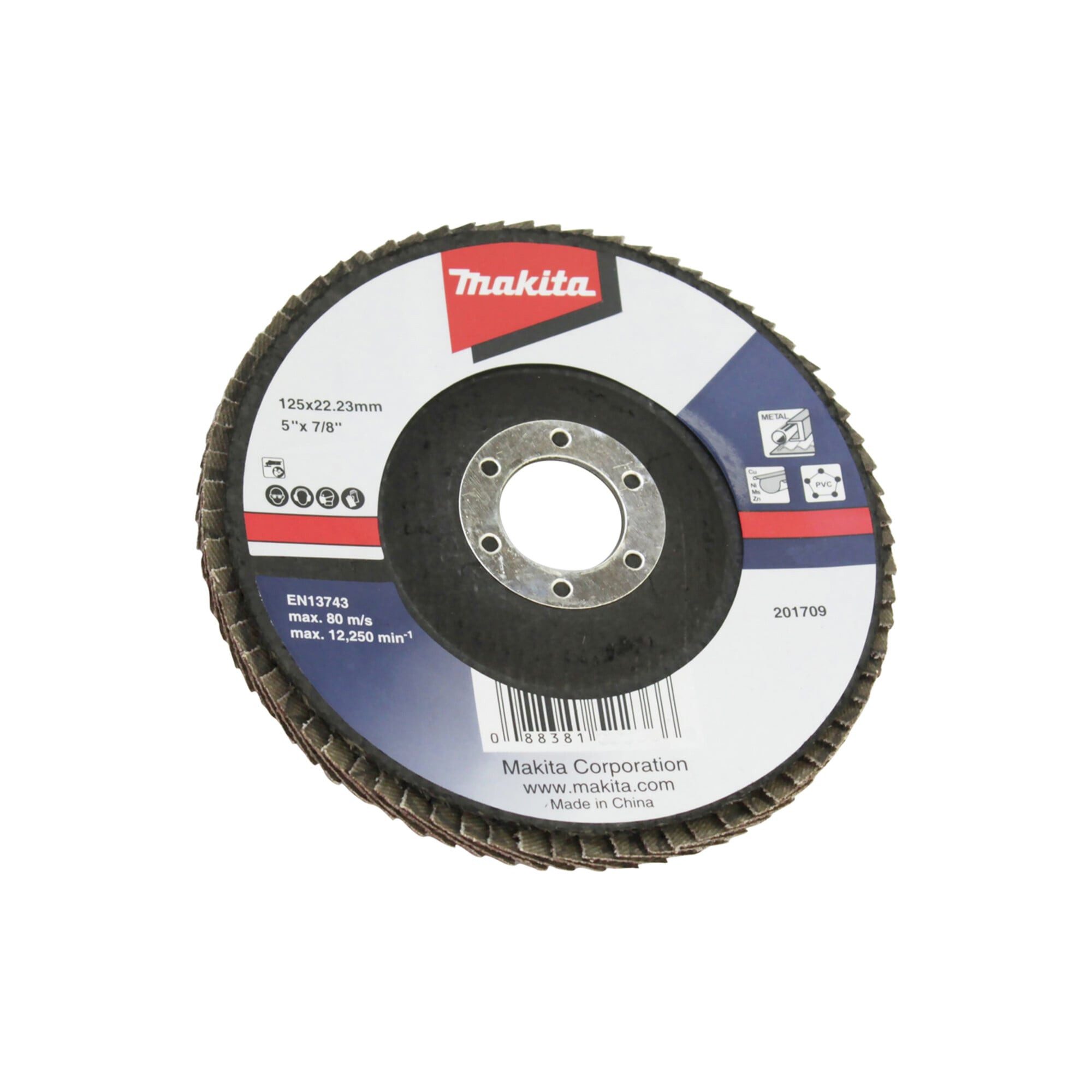 Makita Schleifscheibe Makita Fächerschleifscheibe 125mm A60